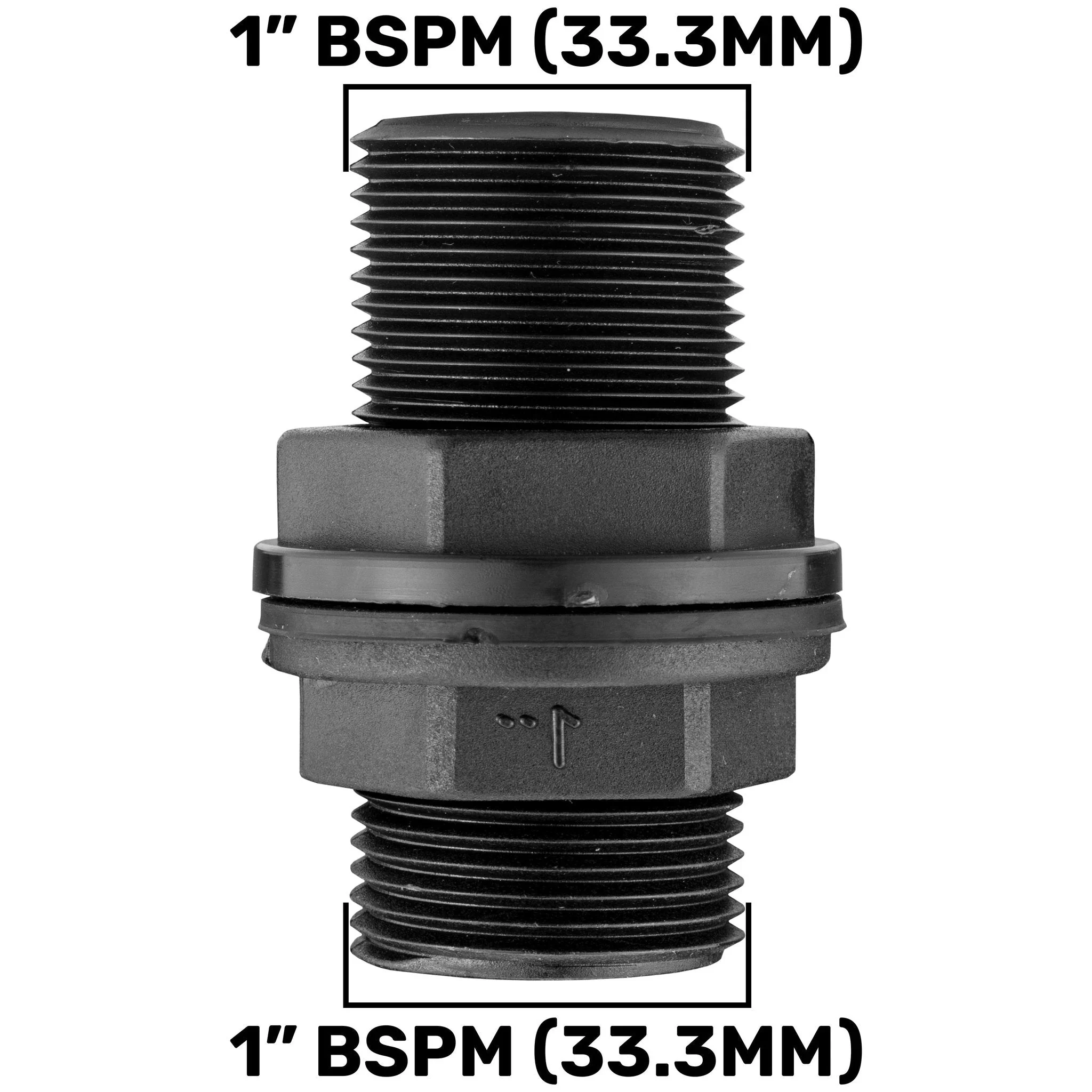 1” BSP Water Butt Fitting with 20mm MDPE Straight - Image 3