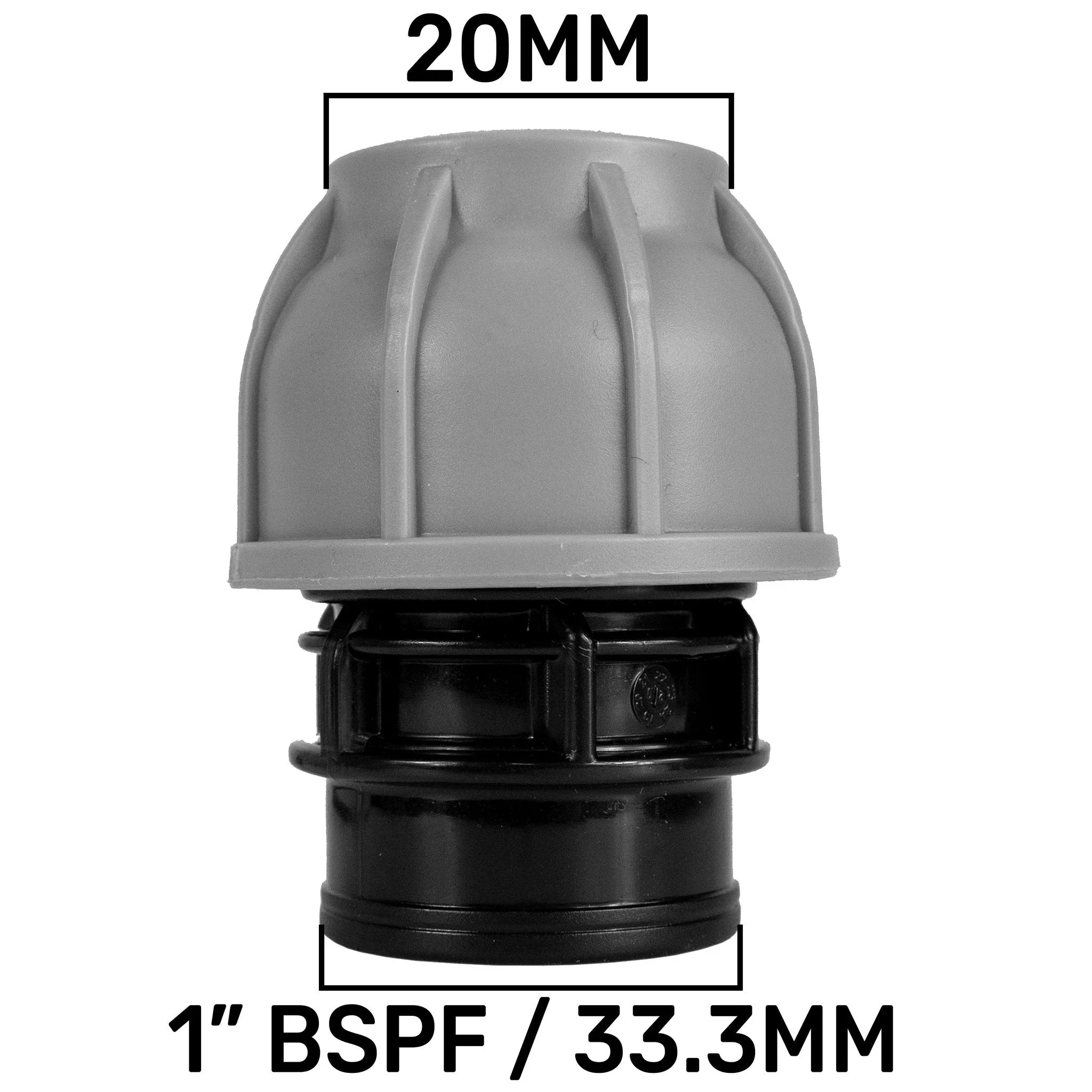 1” BSP Water Butt Fitting with 20mm MDPE Straight - Image 6