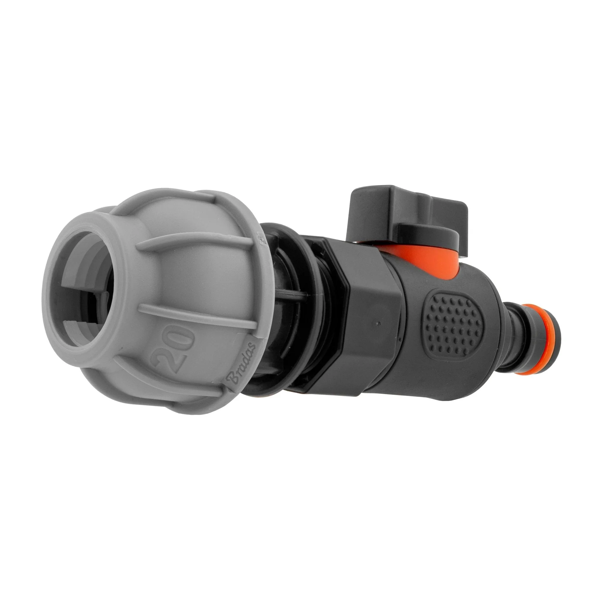 20mm MDPE Straight with BSPF Thread-Quick Connect Male Valve - Image 2