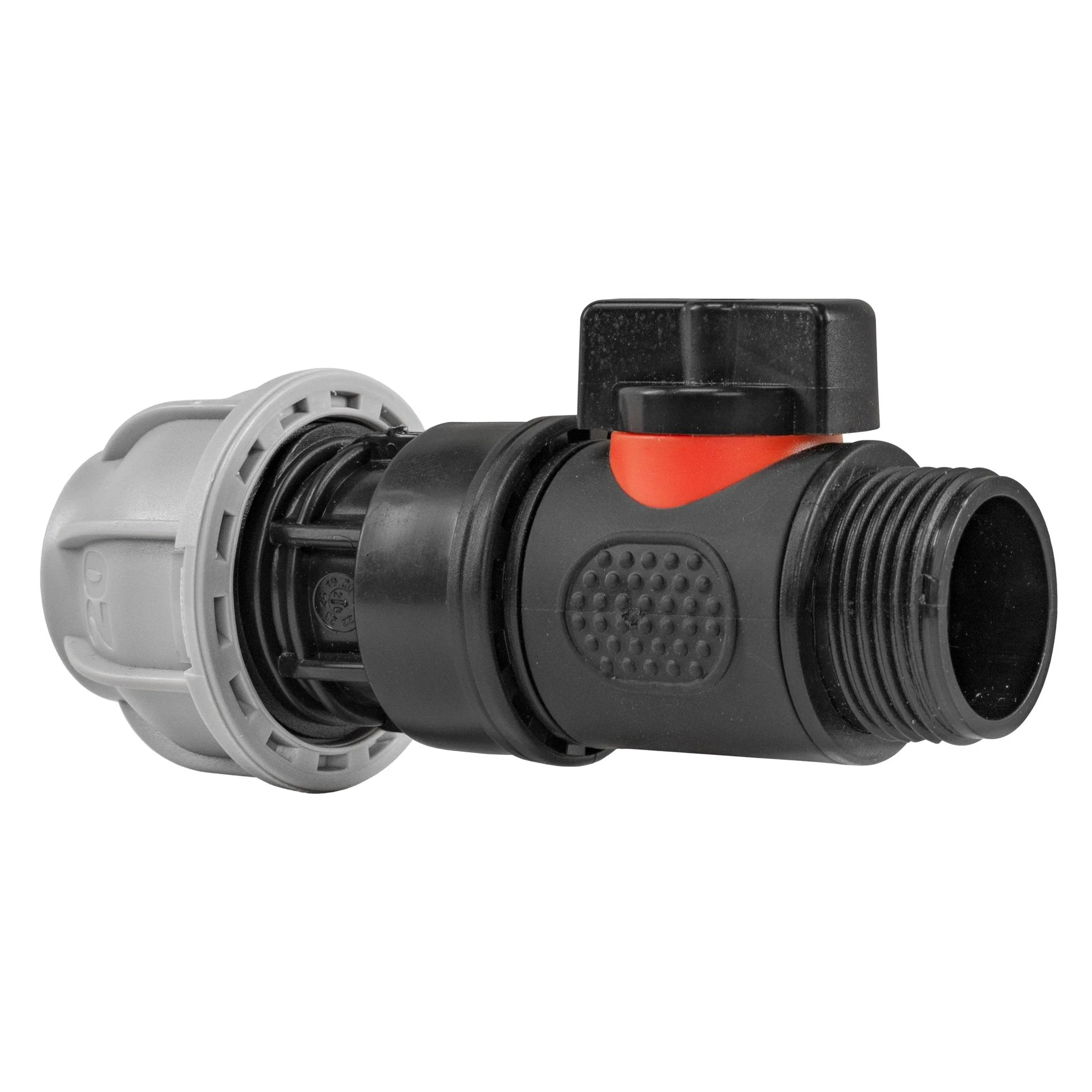 20mm MDPE Straight with In-Line BSPM Threaded Valve - Image 2