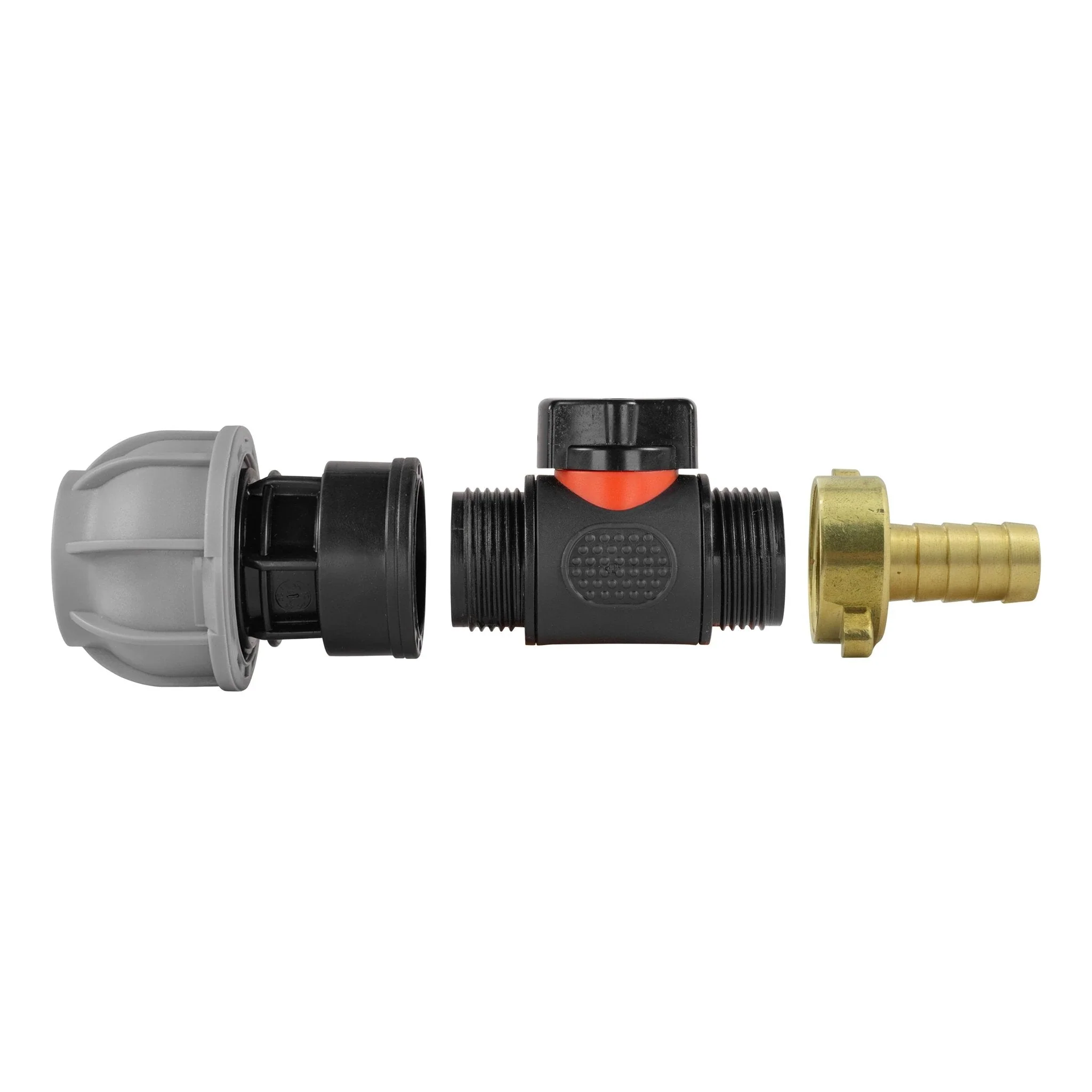 20mm MDPE Straight with In-Line BSPM Valve and 13mm Brass Barb - Image 4
