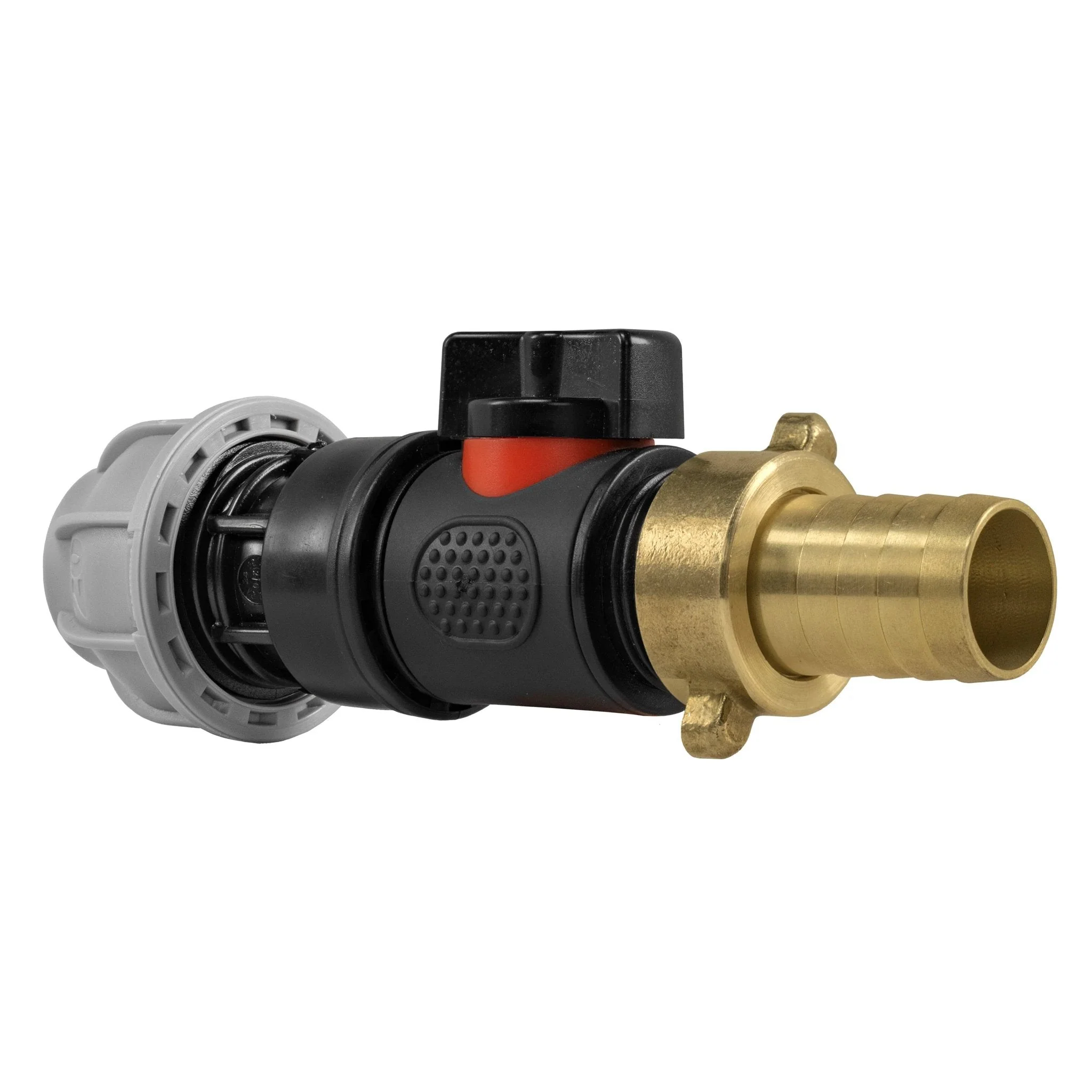 20mm MDPE Straight with In-Line BSPM Valve and 19mm Brass Barb - Image 3