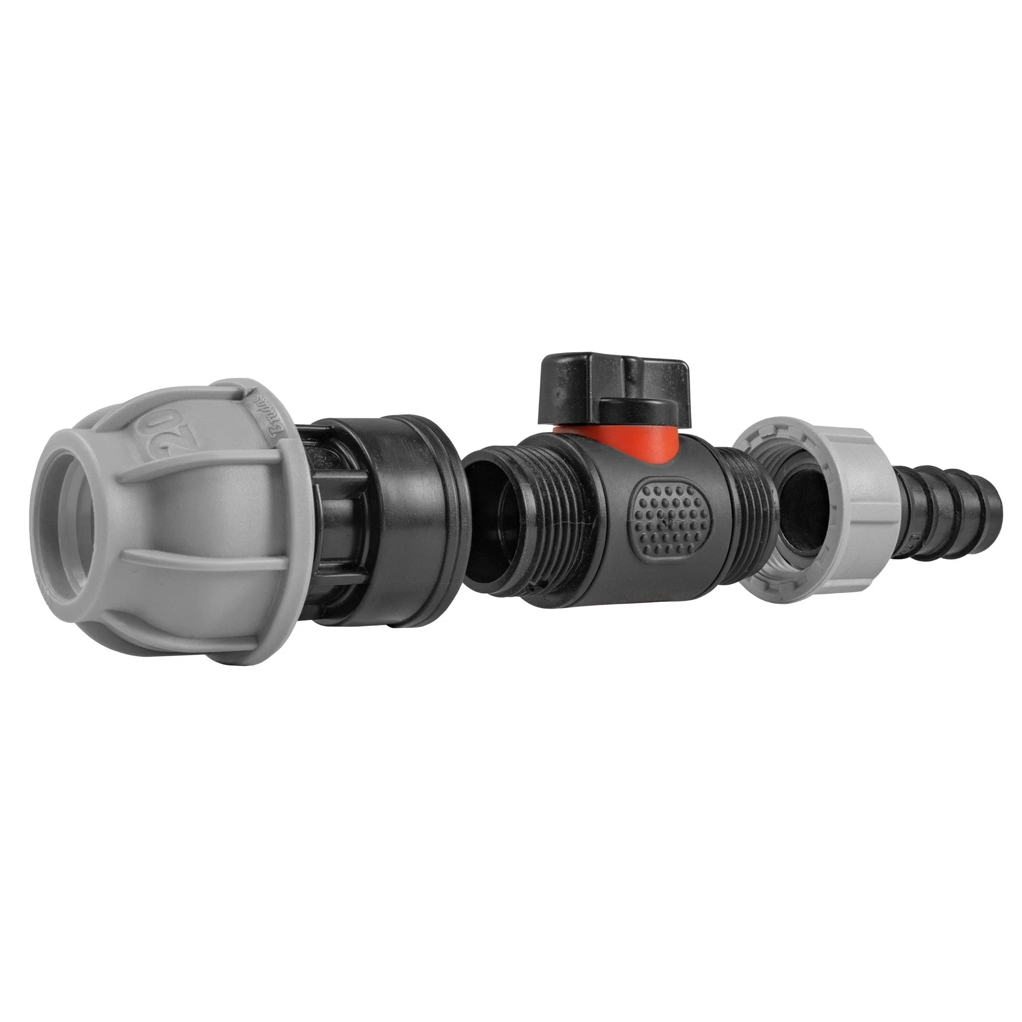 20mm MDPE Straight with In-Line BSPM Valve and 20mm Barbed Straight - Image 5