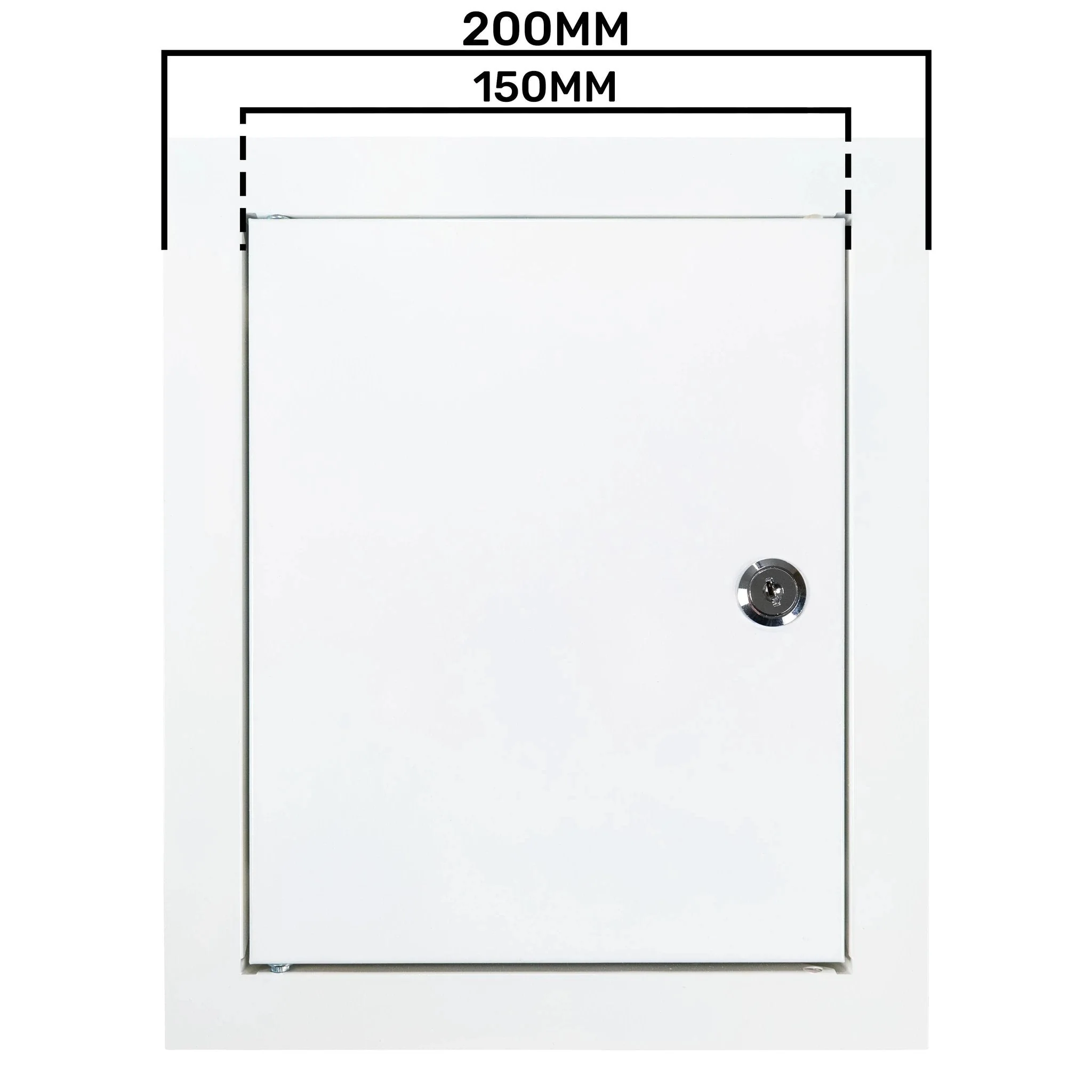 Access Panel Door Metal With Lock, White 150mm x 200mm - Image 21