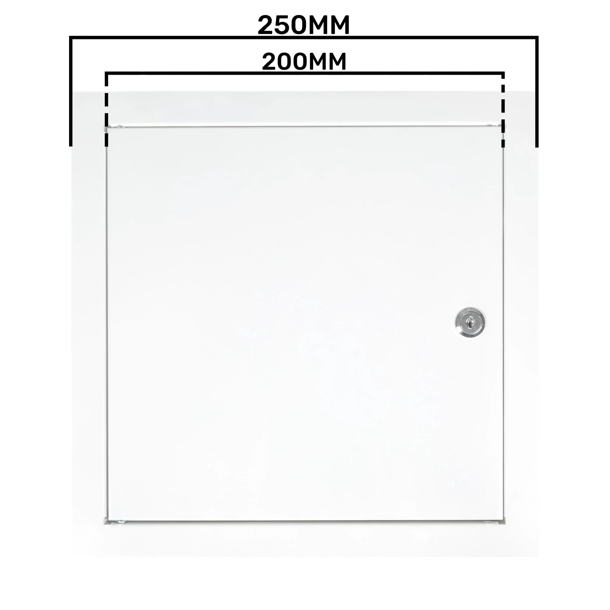 Access Panel Door Metal With Lock, White 200mm x 200mm - Image 21