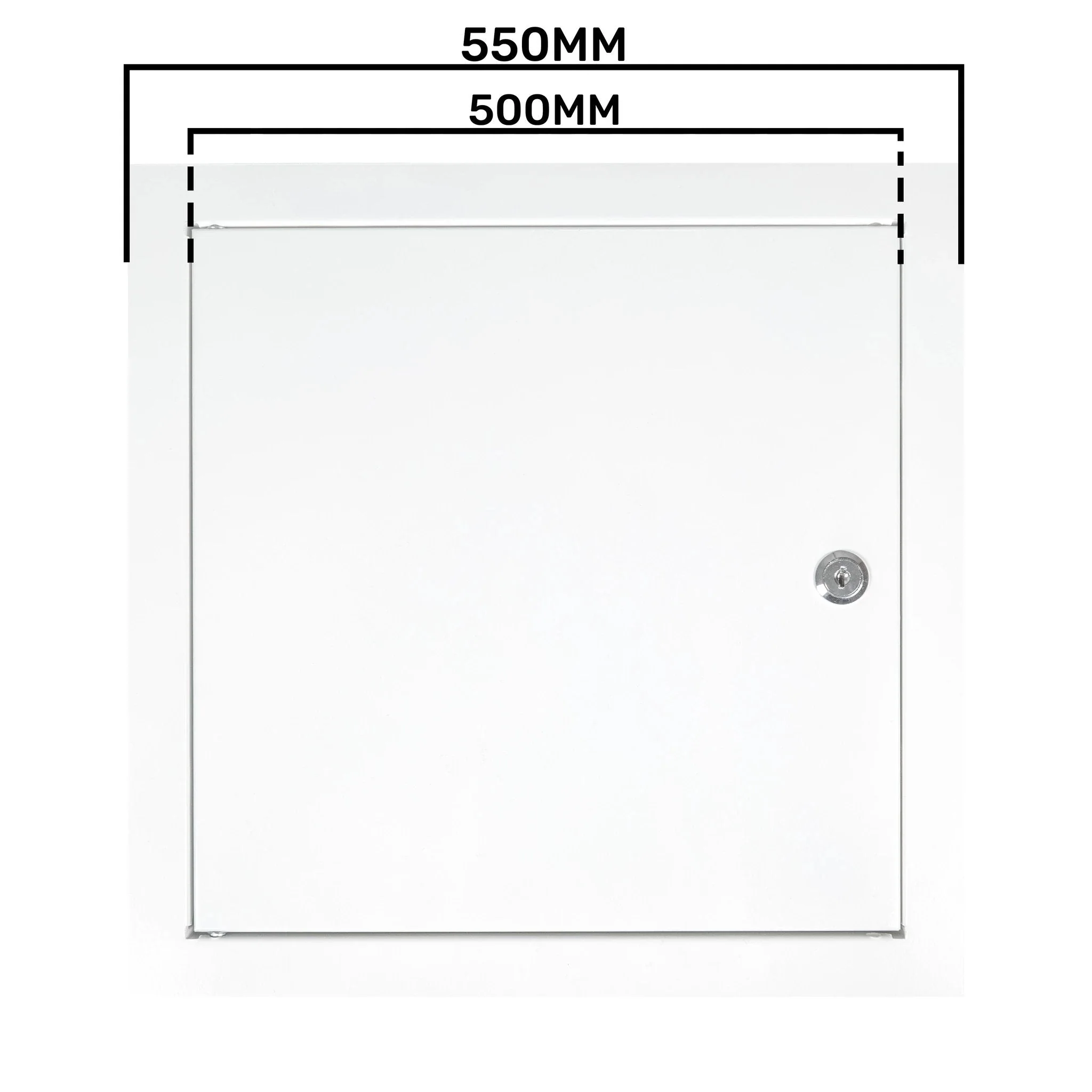Access Panel Door Metal With Lock, White 500mm x 500mm - Image 19