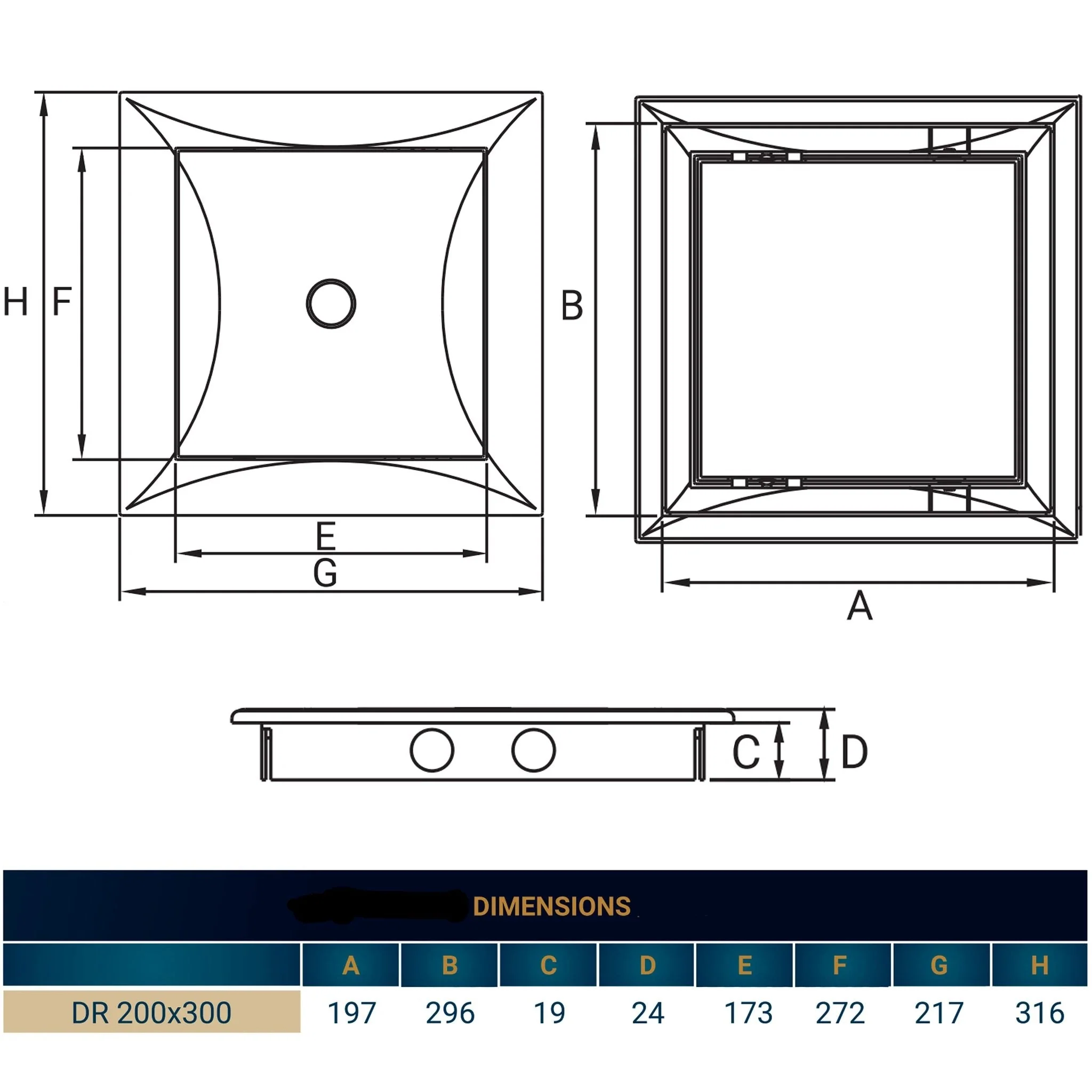 Access Panel Door PP, White 200mm x 300mm - Image 19