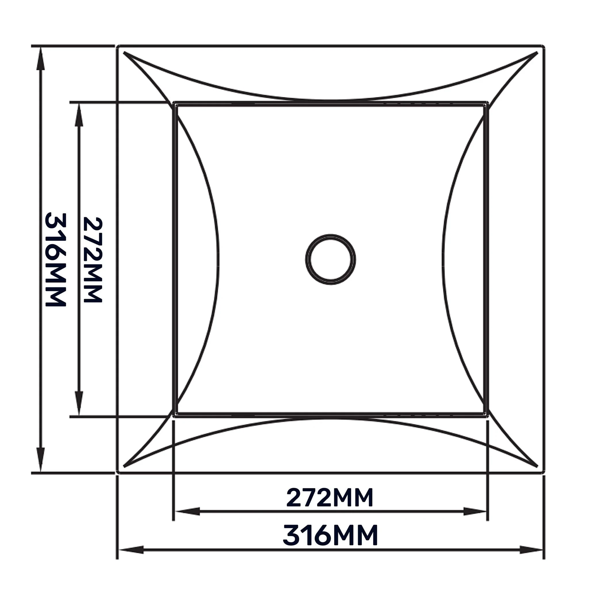 Access Panel Door PP, White 300mm x 300mm - Image 13