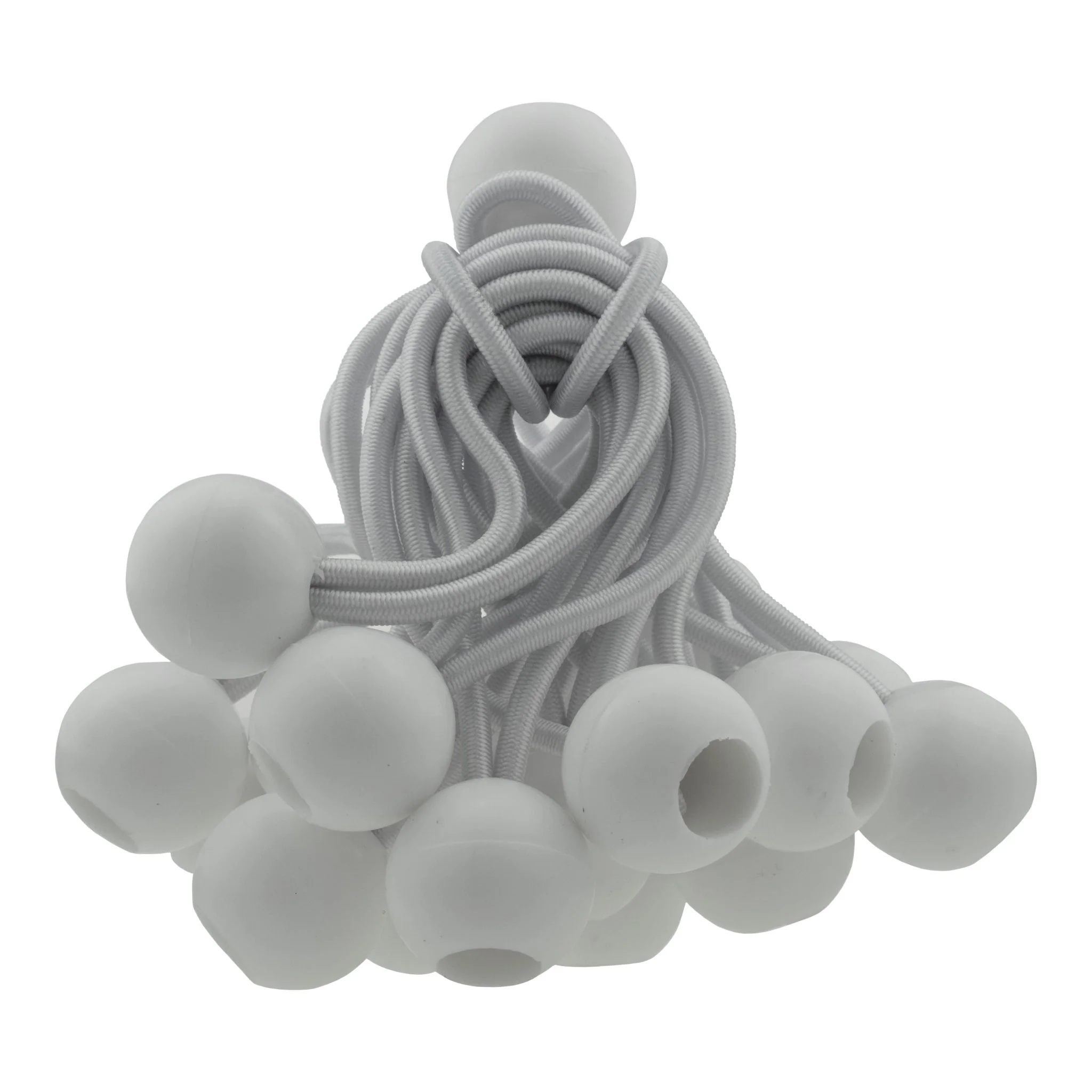 Black/Silver L-Grade Tarpaulin with 20 x 4" Bungee Balls (White) - Image 18