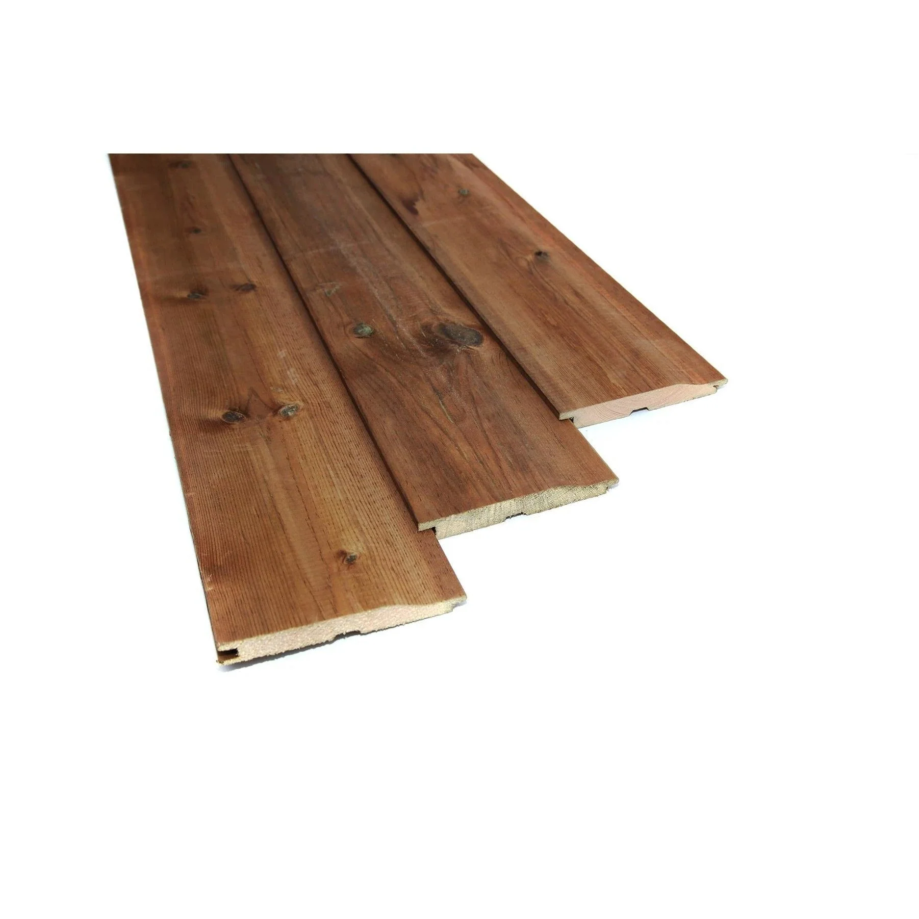 Brown Treated Wooden Shiplap Cladding 19mm x 125mm (5x3/4") - Image 7