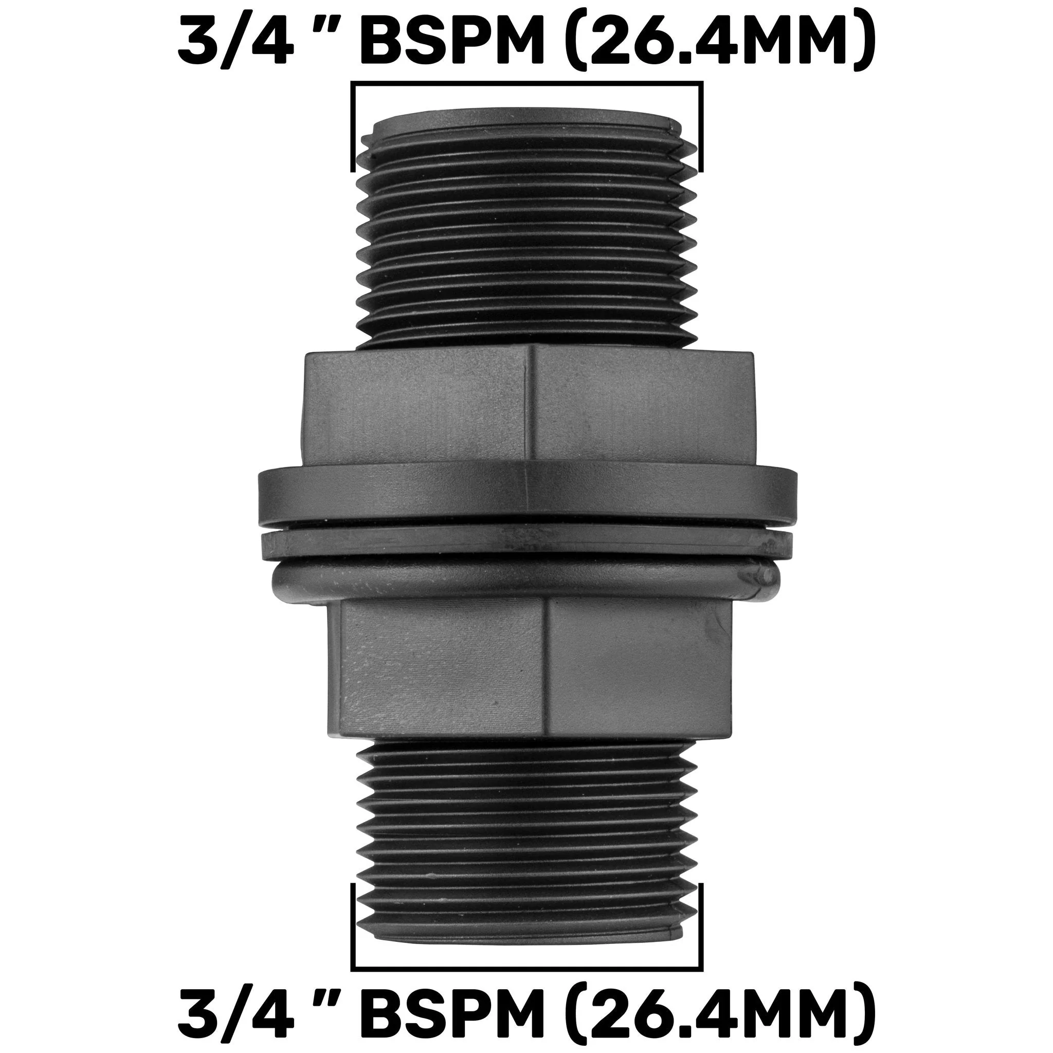 ¾” BSP Water Butt Fitting with 20mm MDPE Straight - Image 4