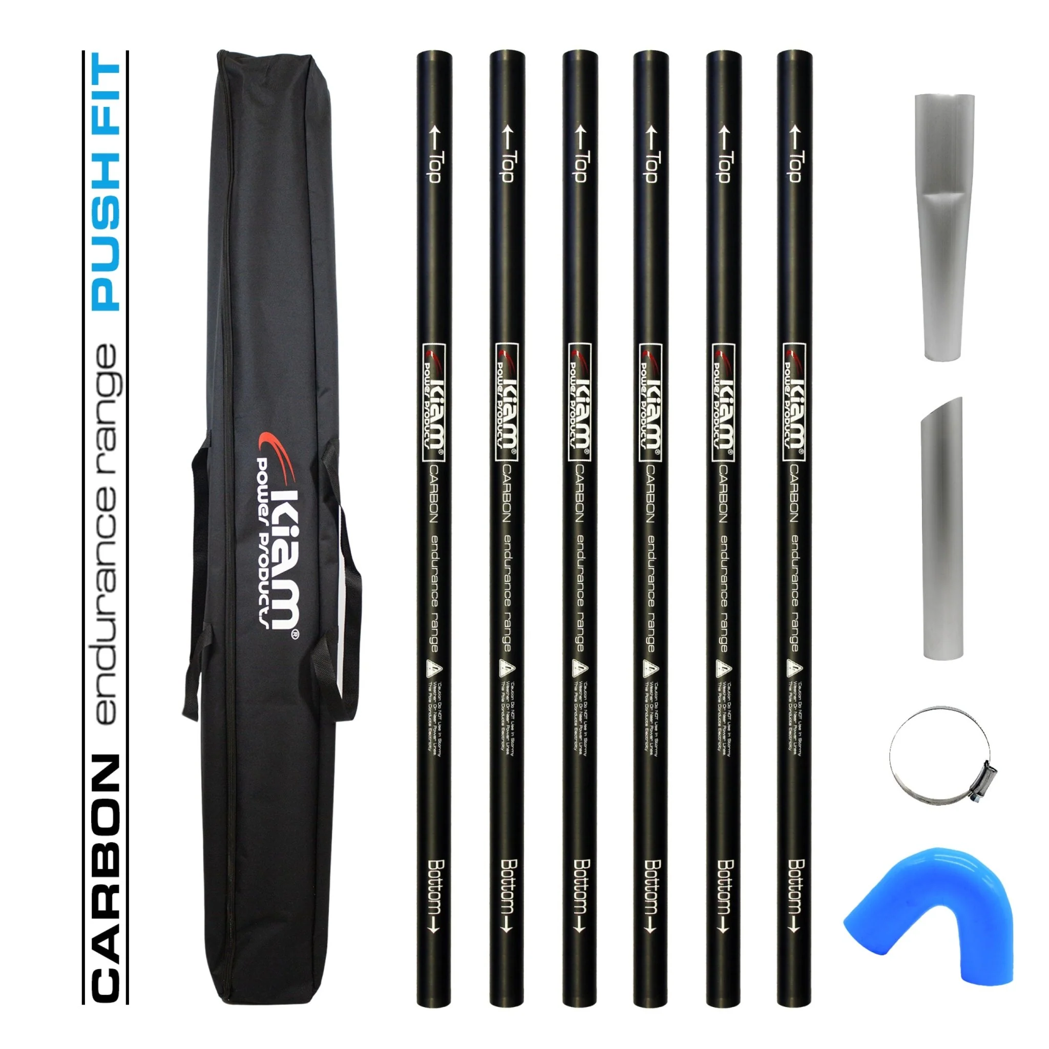 CARBON Fibre Endurance Range Push-fit Gutter Vacuum Pole Kit (51mm Diameter) 20ft-40ft Kits - Image 10