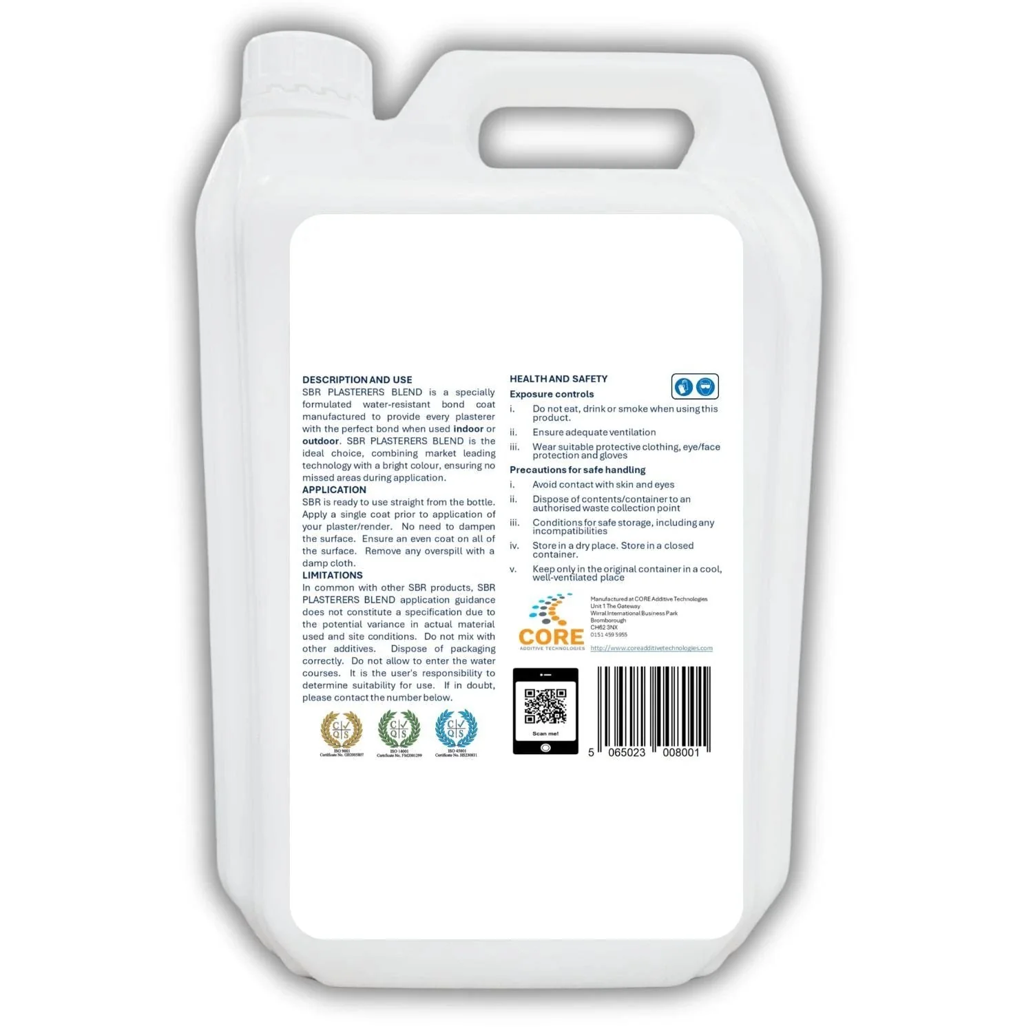 CLEAR 5 Litres Plasterers Blend SBR - Image 3