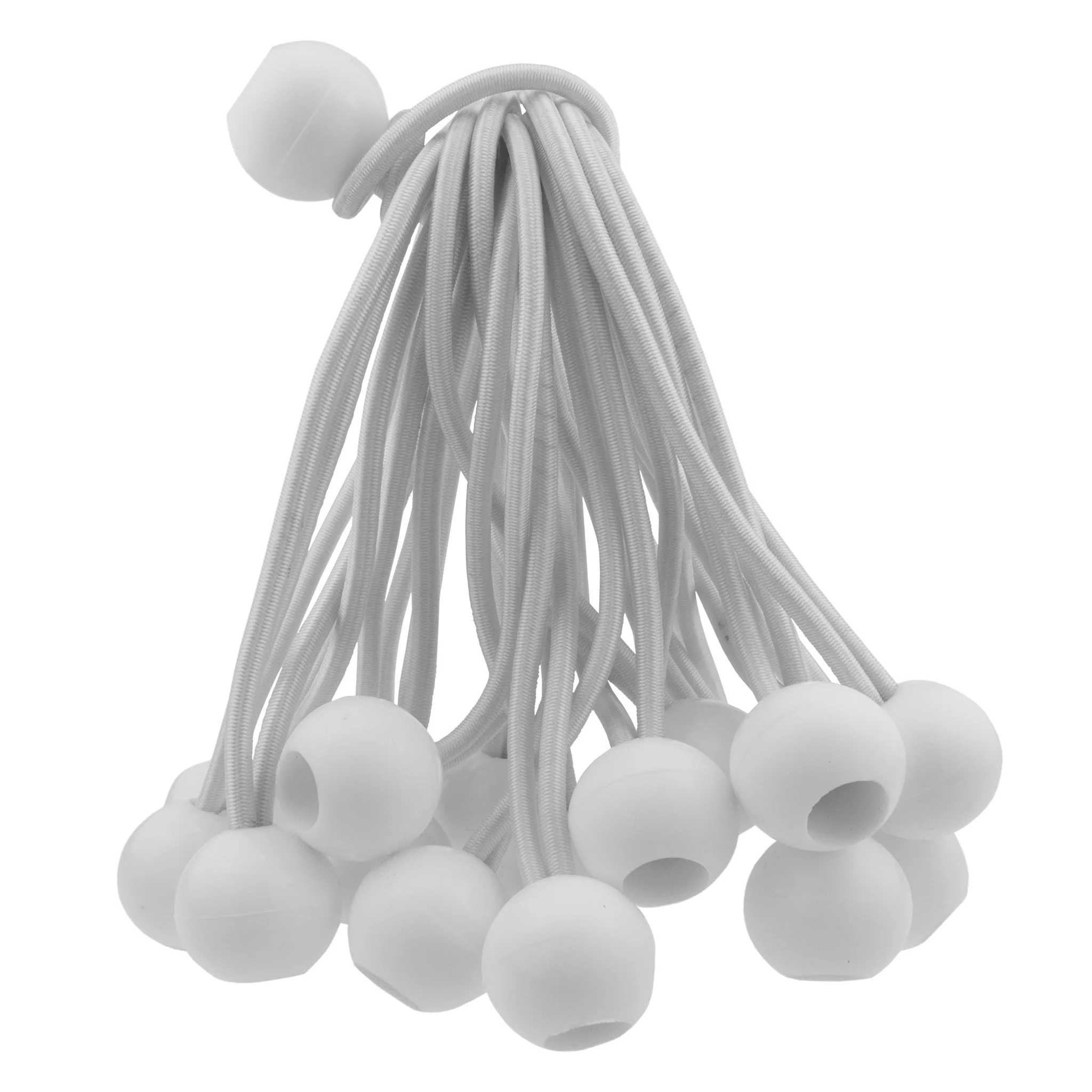 Clear XL-Grade Tarpaulin with 20 x 6" Bungee Balls (White) - Image 15