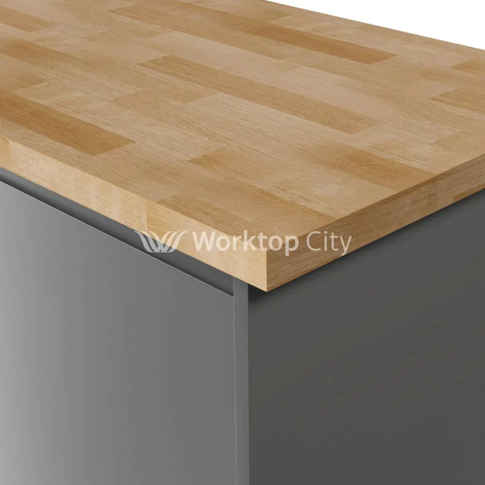 Deterra Solid Oak Real Wood Kitchen Worktops 27mm (T)