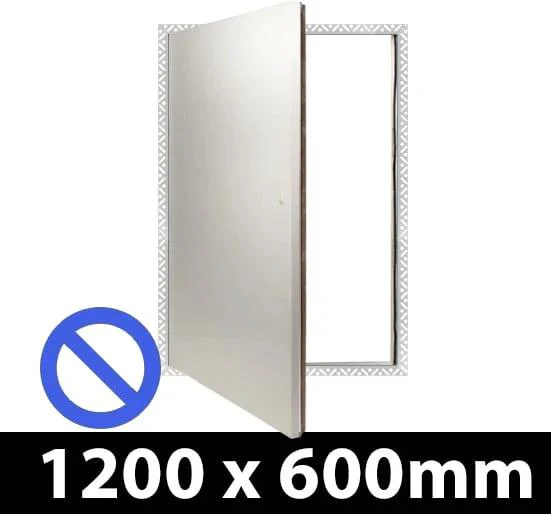 Non Fire Rated Riser Door Access Panel 1200 x 600mm Beaded Frame