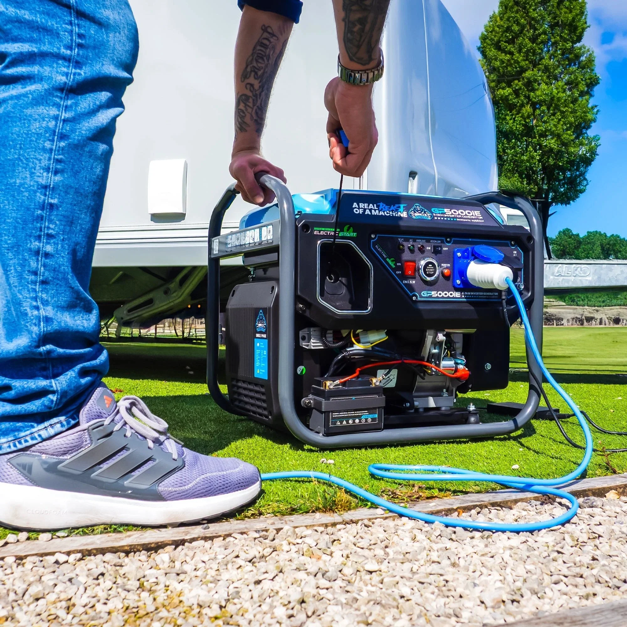 Gorilla Power 5000W Inverter Open Frame Generator with Electric Start - GP5000iE  – Maximum Power & Efficiency - Image 4