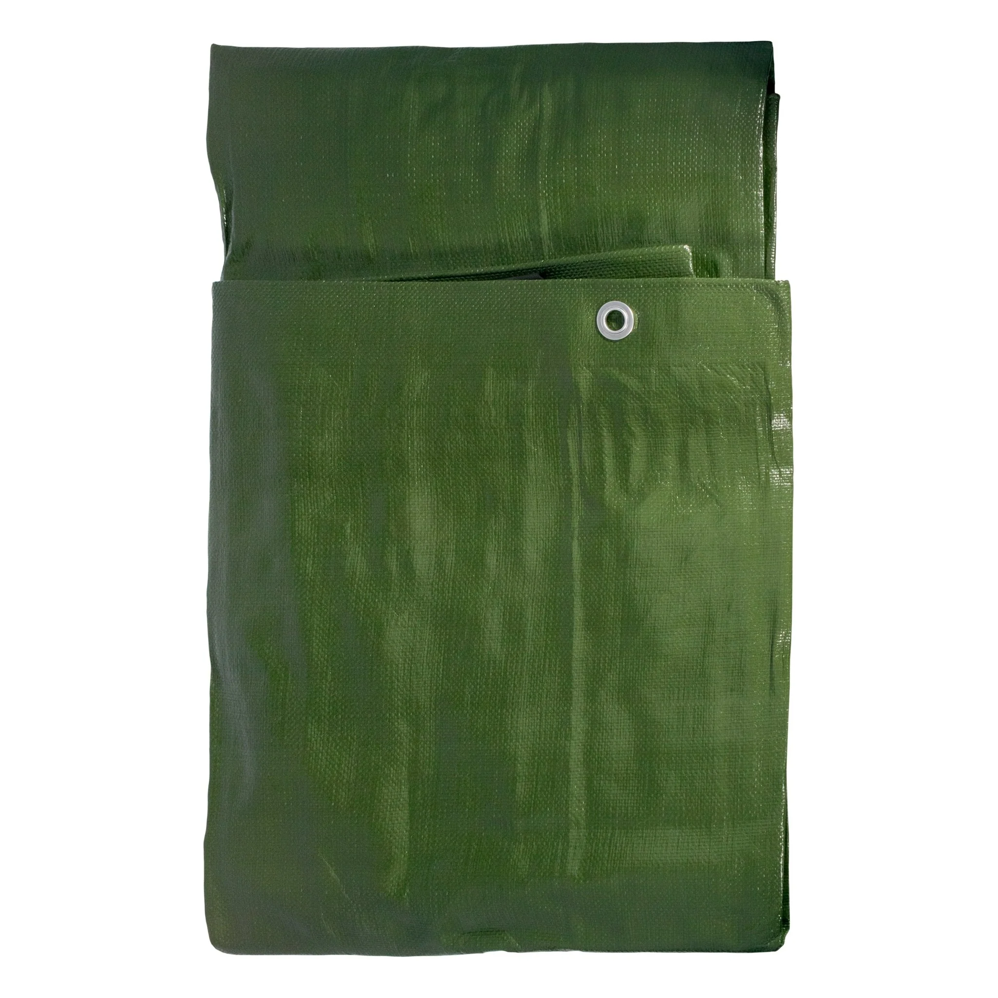 Green/Brown L-Grade Tarpaulin with 20 x 6" Bungee Balls (White) - Image 3