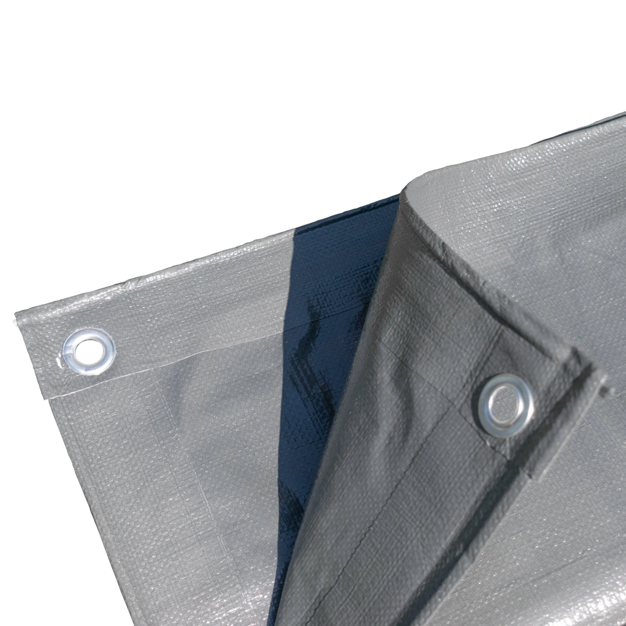 Grey L-Grade Tarpaulin with 20 x 4" Bungee Balls (White) - Image 10