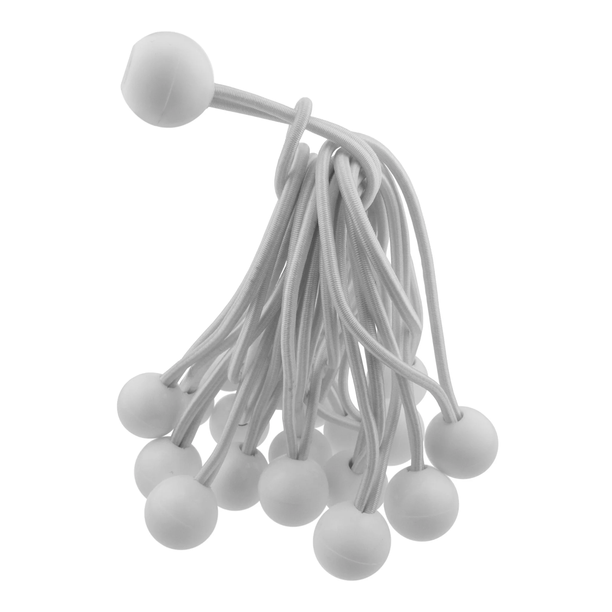 Grey L-Grade Tarpaulin with 20 x 6" Bungee Balls (White) - Image 14