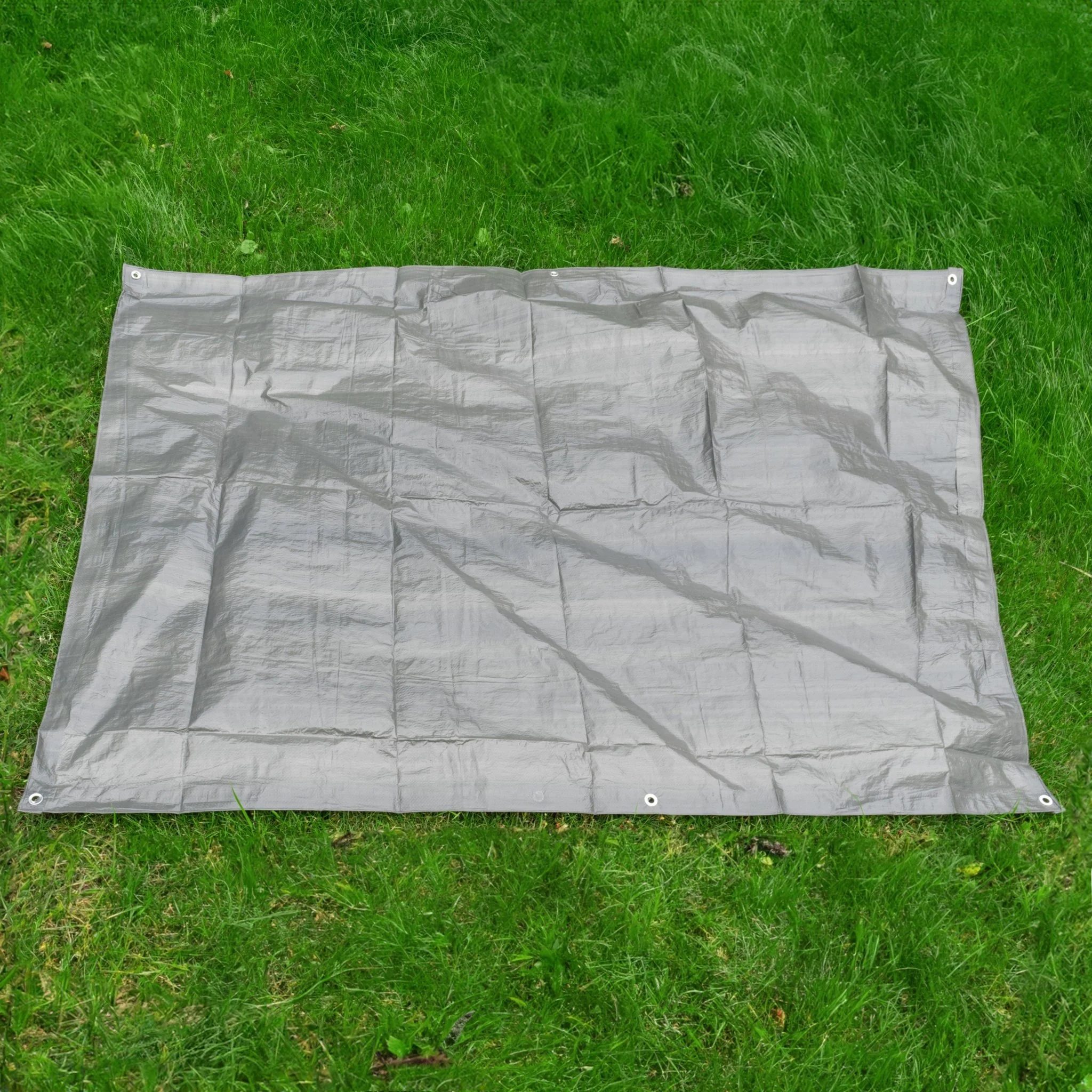 Grey S-Grade Tarpaulin with 10 Metres of 8mm Bungee Rope - Image 6