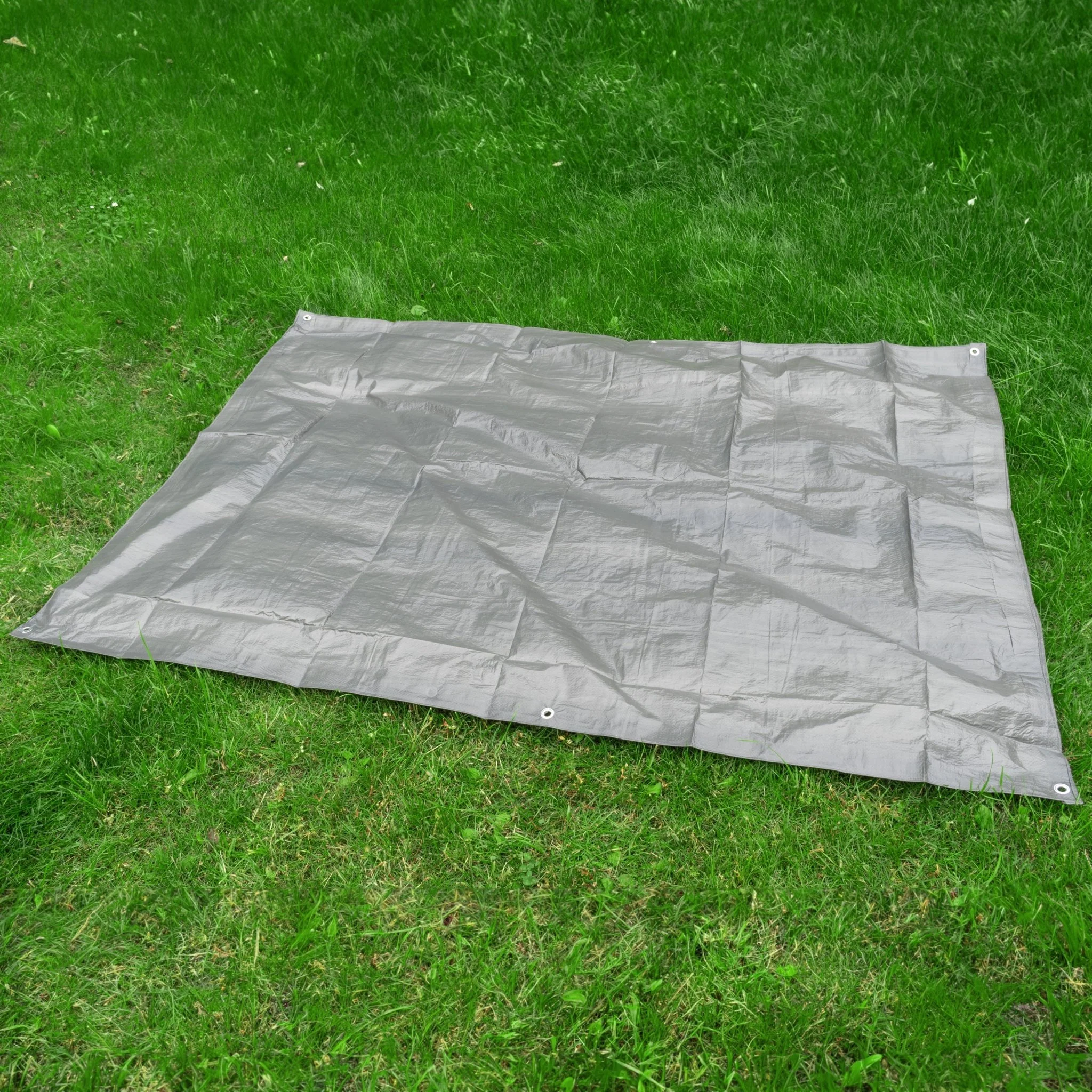 Grey S-Grade Tarpaulin with 10 Metres of 8mm Bungee Rope - Image 8