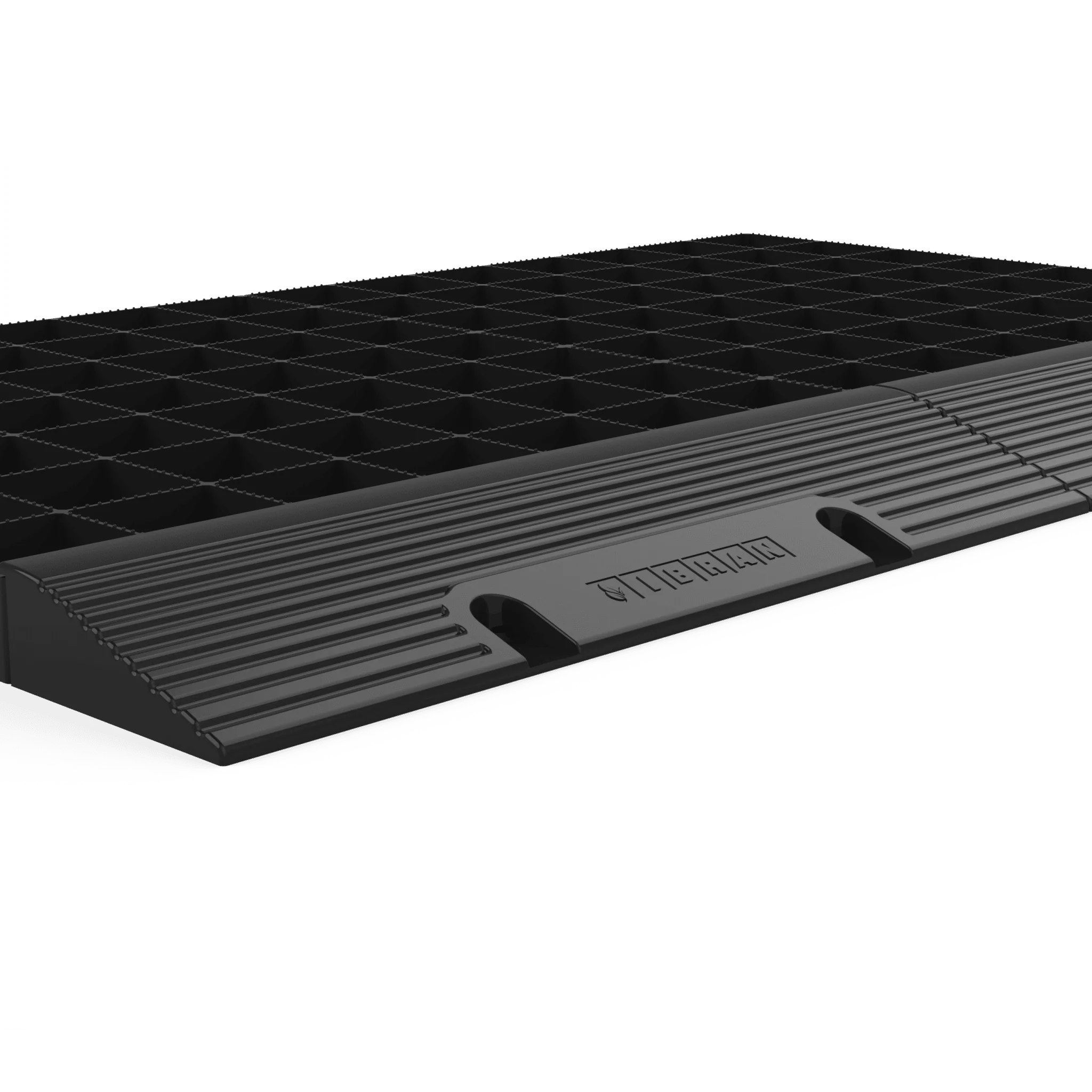 IBRAN V Grid Ramp Edging For Shed Bases And Gravel Or Grass Grids Edge Protection Bolted To Ground - Image 7