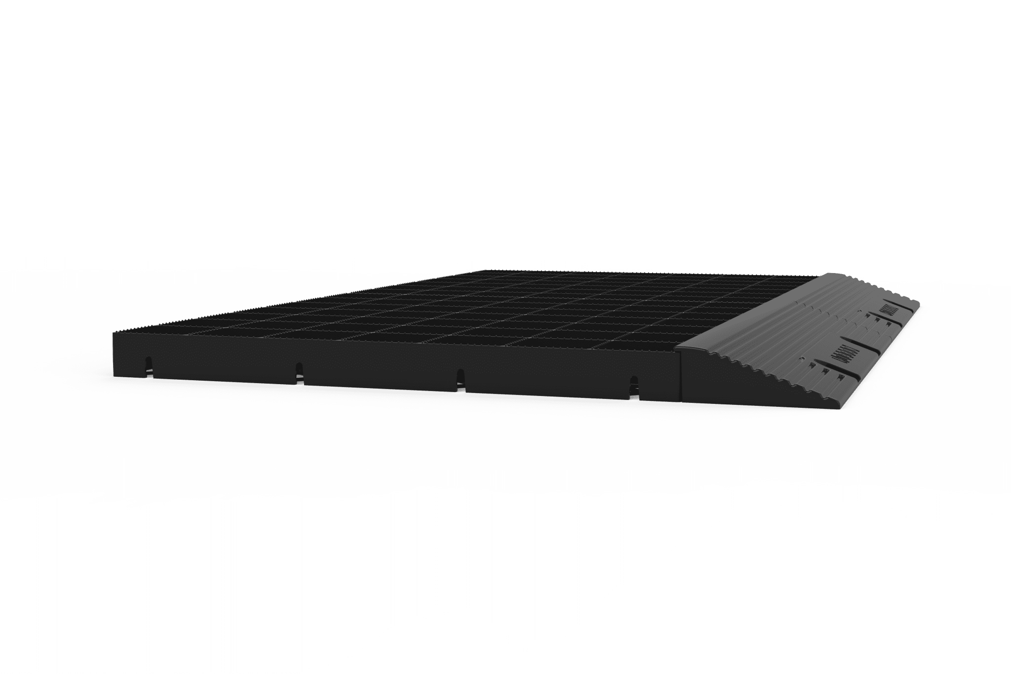 IBRAN V Grid Ramp Edging For Shed Bases And Gravel Or Grass Grids Edge Protection Bolted To Ground - Image 9
