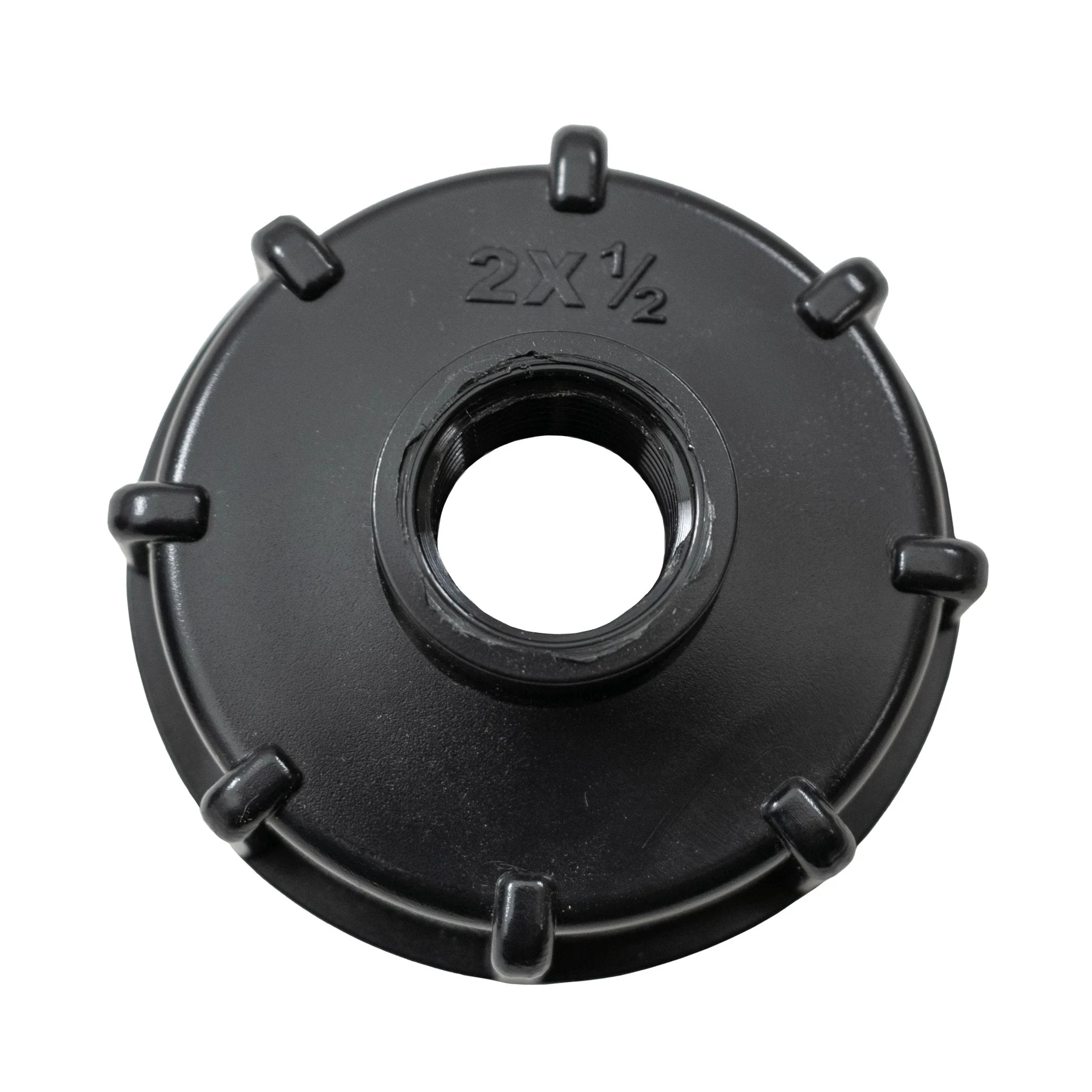 IBC 2” BSPF – S60X6 Cap with S60X6 – ½” BSPF Cap and Brass Bib Tap 1/2” Barb - Image 4