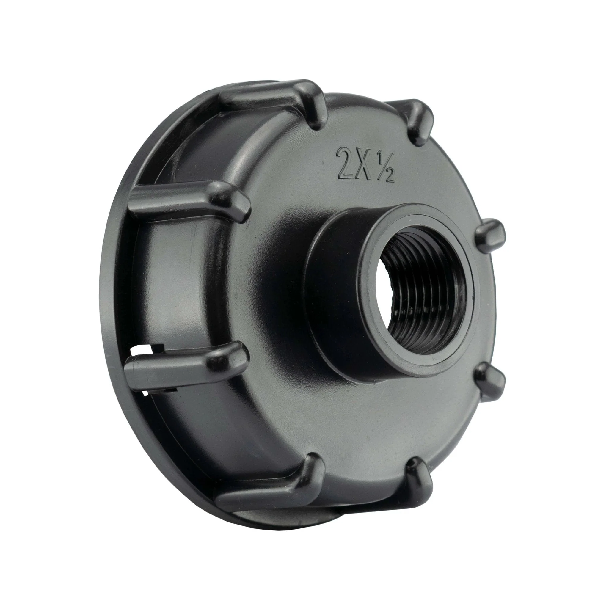 IBC 2" S60X6 - 1/2" BSP Cap with Lever Tap Hose Barb and Side Lock - Image 10