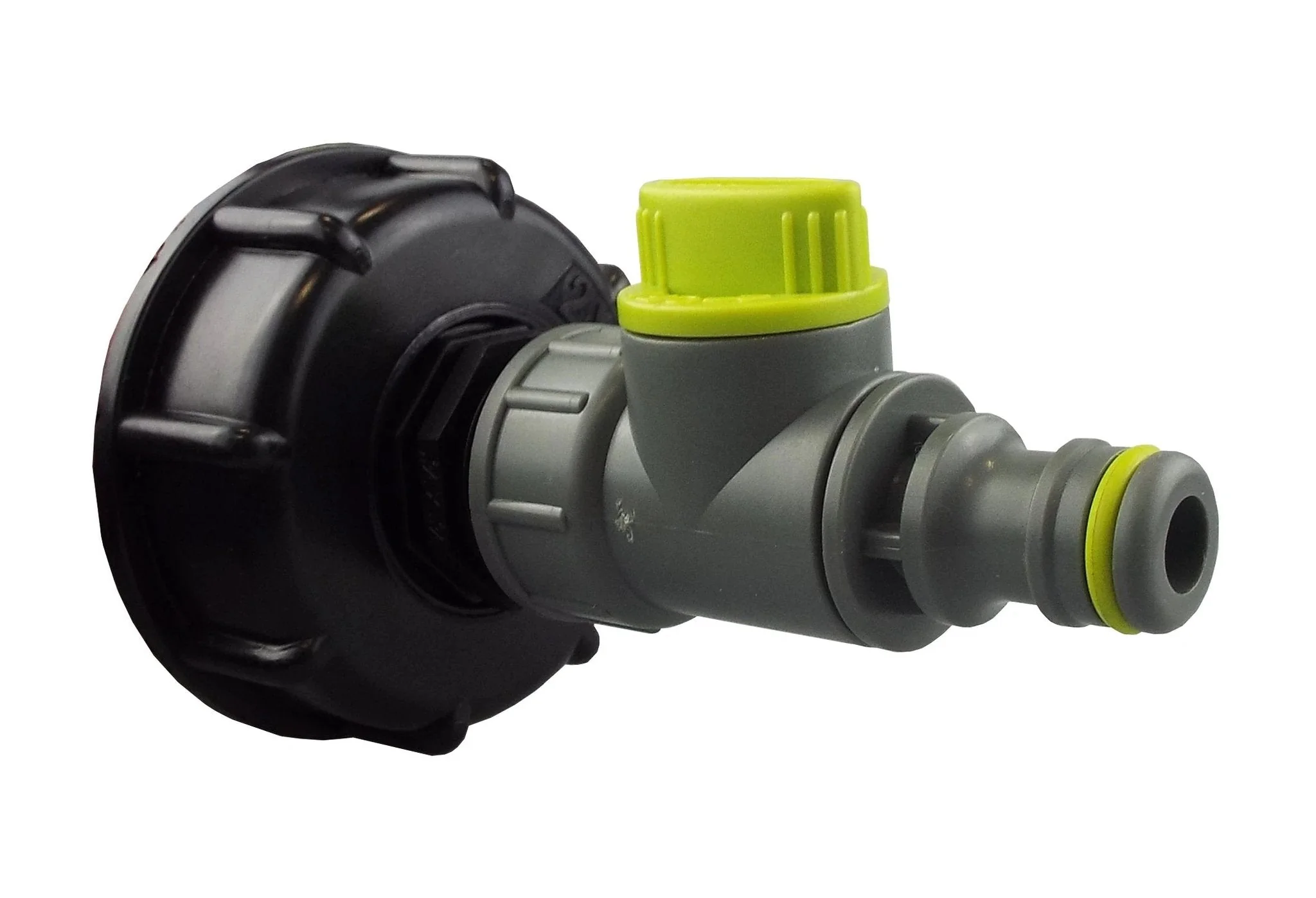 IBC 2” S60X6 Cap with ¾” BSP – Click Lock Valve Lime - Image 2