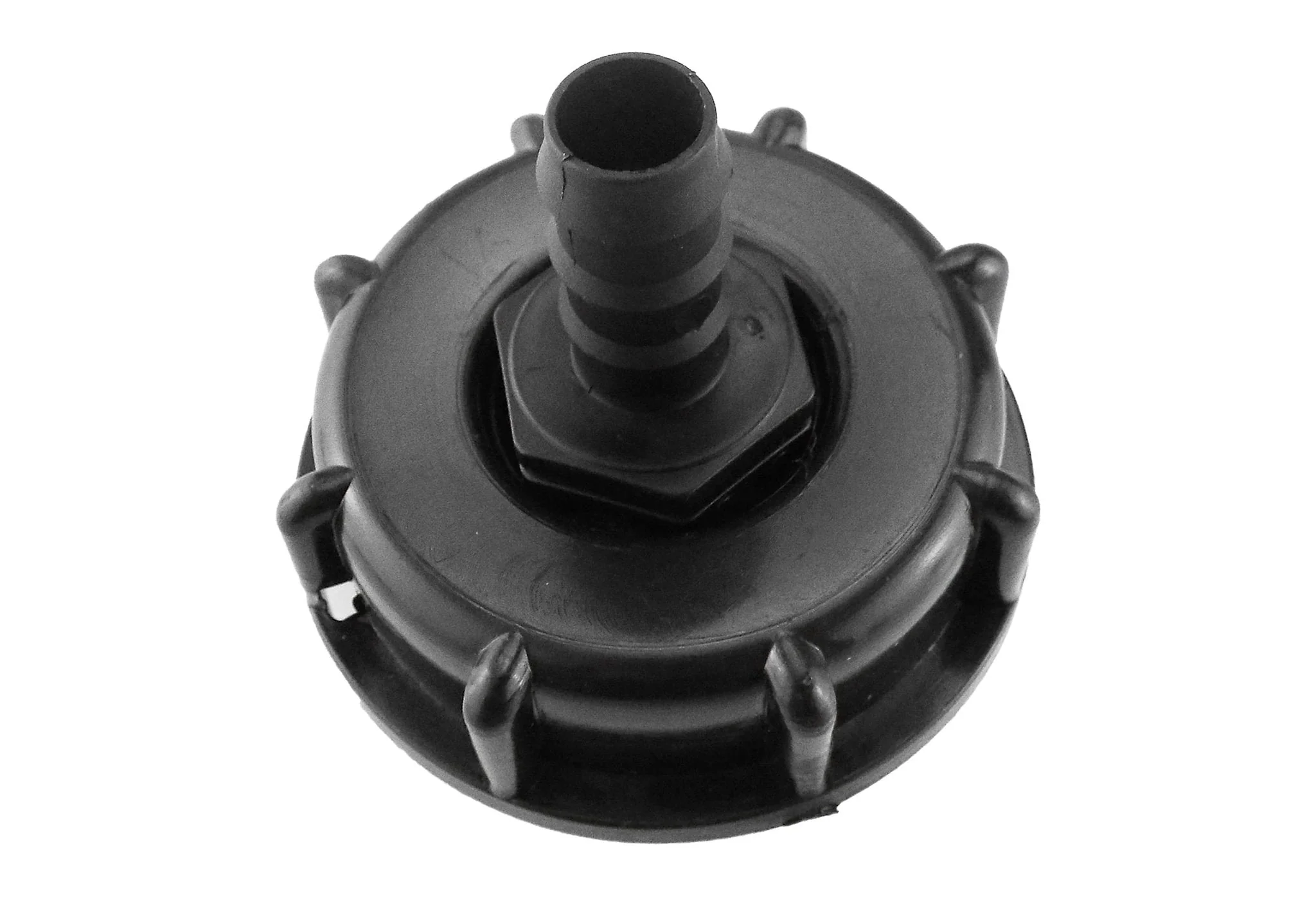 IBC 2” S60X6 Cap with Straight 16mm Barb - Image 2