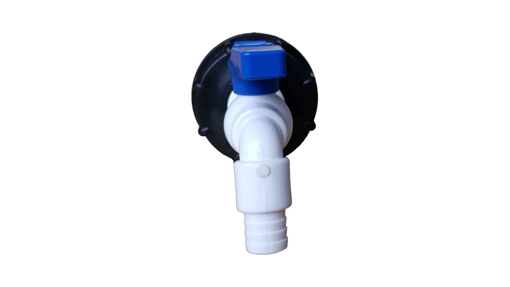 IBC 2” S60X6 Cap with White Blue Plastic Tap - Image 4