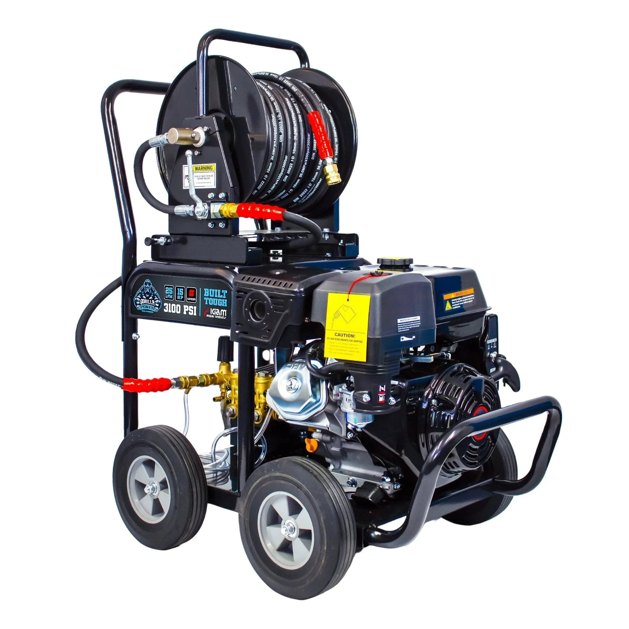 Kiam GORILLA POWER® 3100PSI 25LPM 15HP Petrol Pressure Washer Loncin Engine - Image 3
