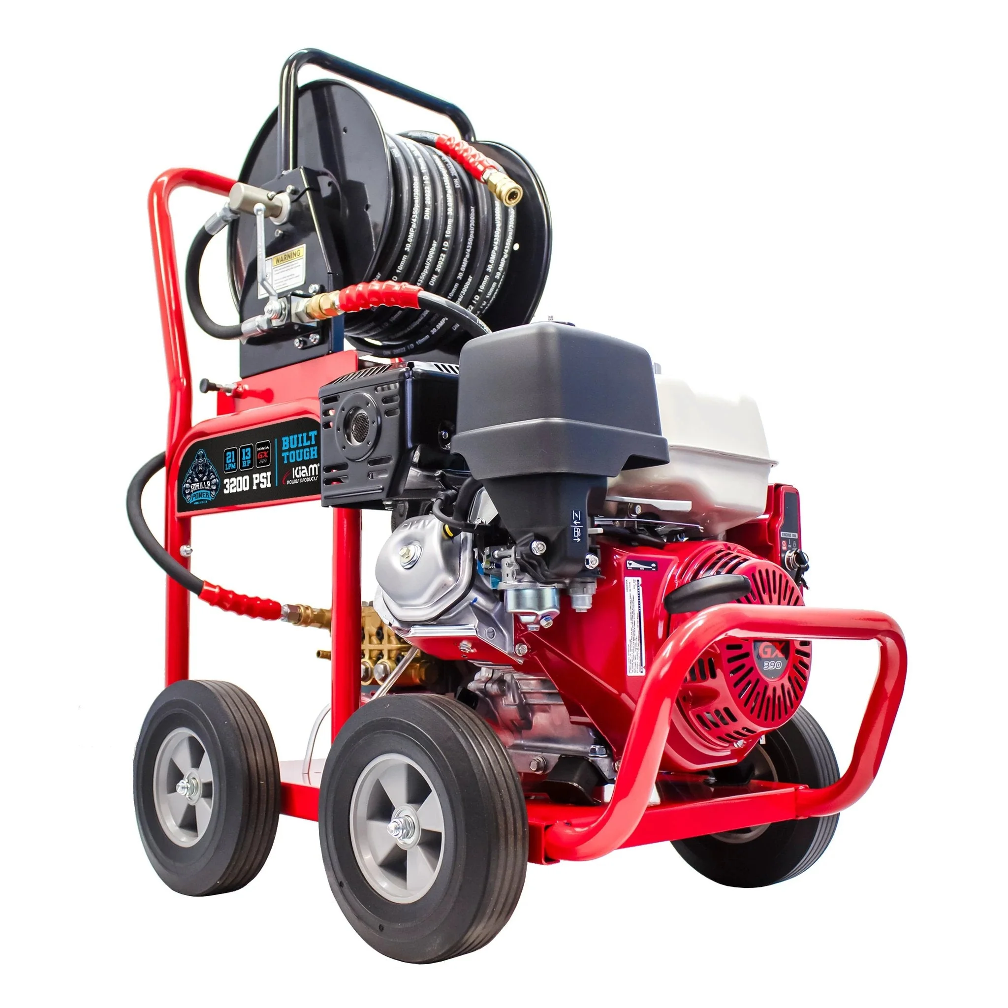 Kiam GORILLA POWER® 3200PSI 21LPM 13HP Petrol Pressure Washer Honda GX390 Engine