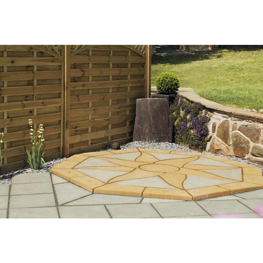 Lakeland Sun 5.76m2 Concrete Paving Patio Kit Cumbrian Slate/Gold - Image 4