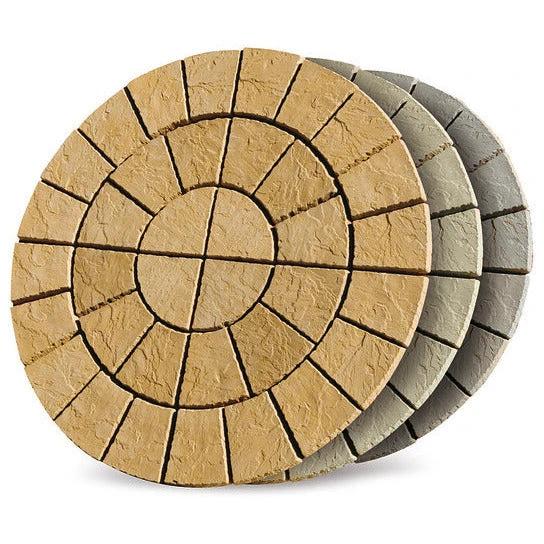 Patio Circle Concrete Paving Kit Cathedral Circle 1.8m  Diameter Barley - Image 4