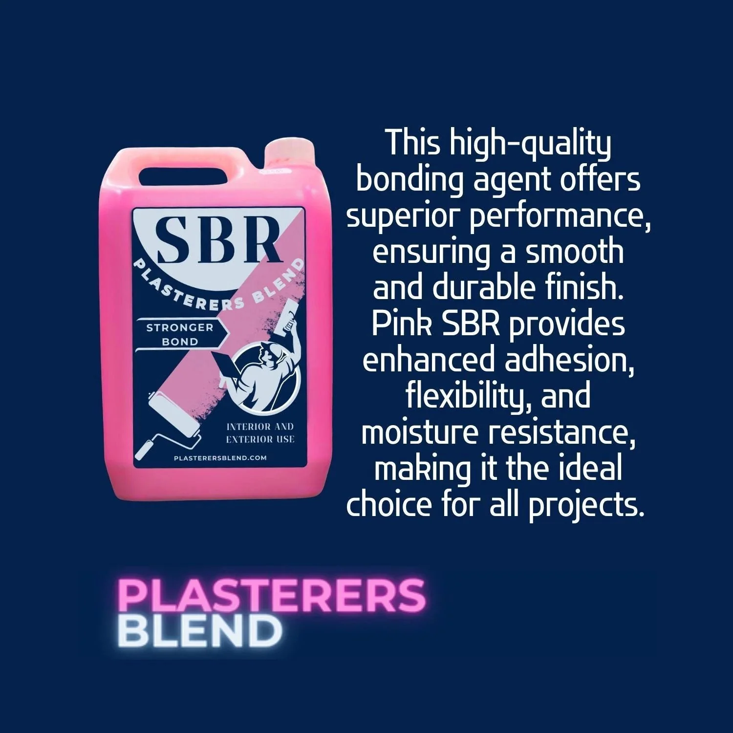 PINK 5 Litres Plasterers Blend SBR - Image 5