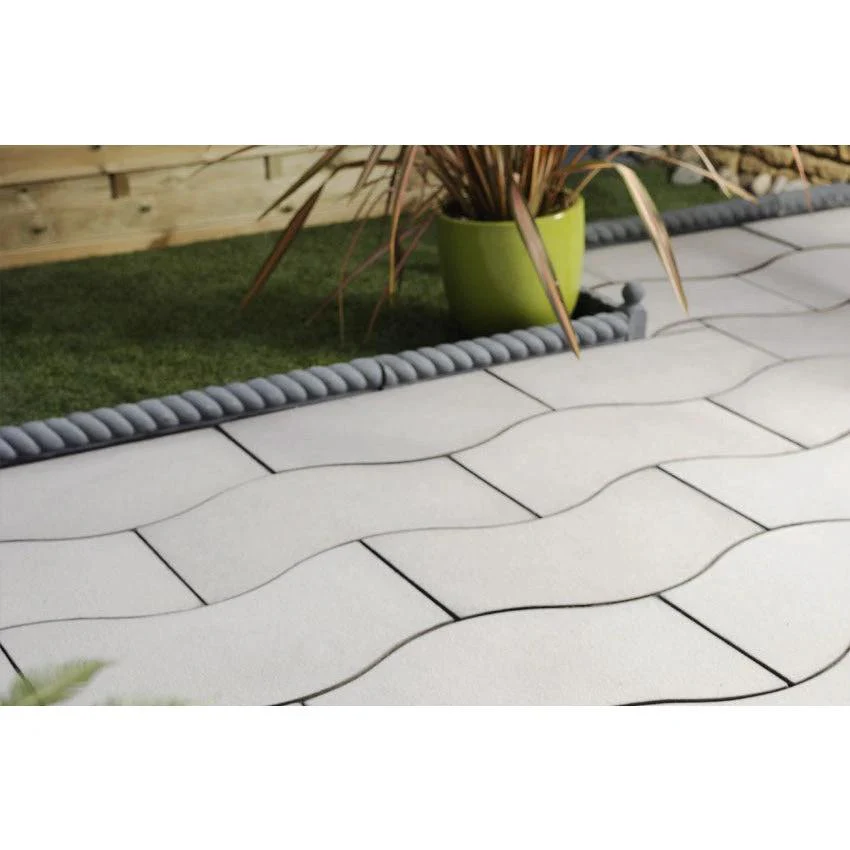 Prestbury Wave Concrete Paving Patio Kit 5.76m2 Portland Grey - Image 2