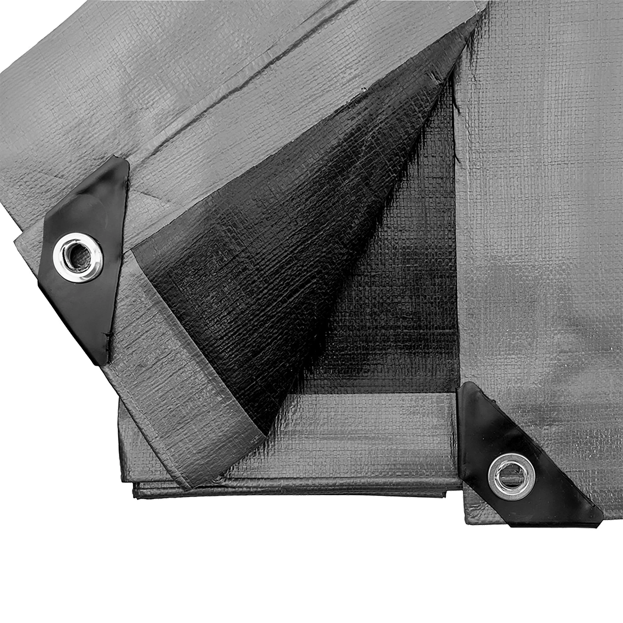 Silver XL-Grade Tarpaulin with 10 Metres of 6mm Bungee Rope - Image 10