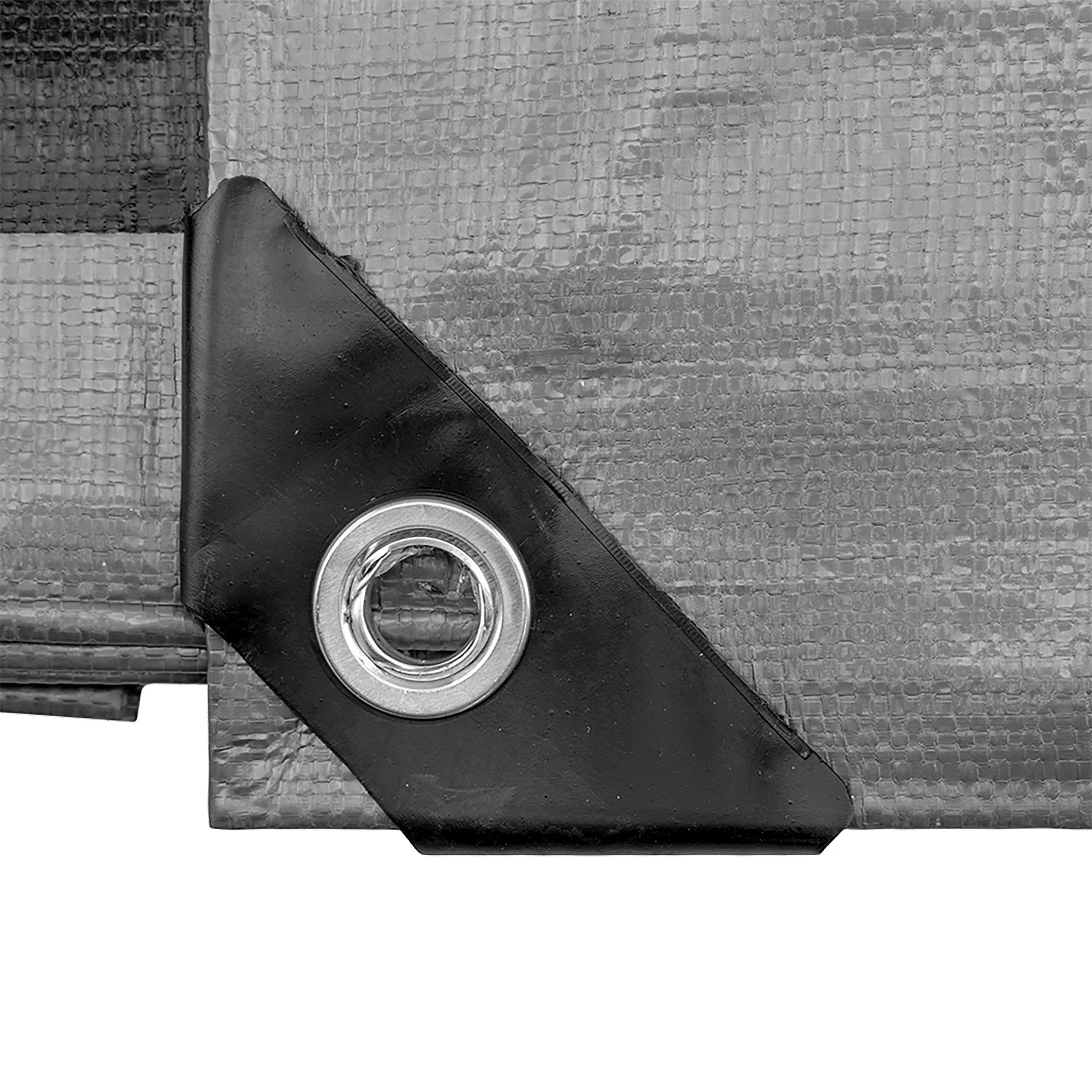 Silver XL-Grade Tarpaulin with 20 x 6" Bungee Balls (White) - Image 11