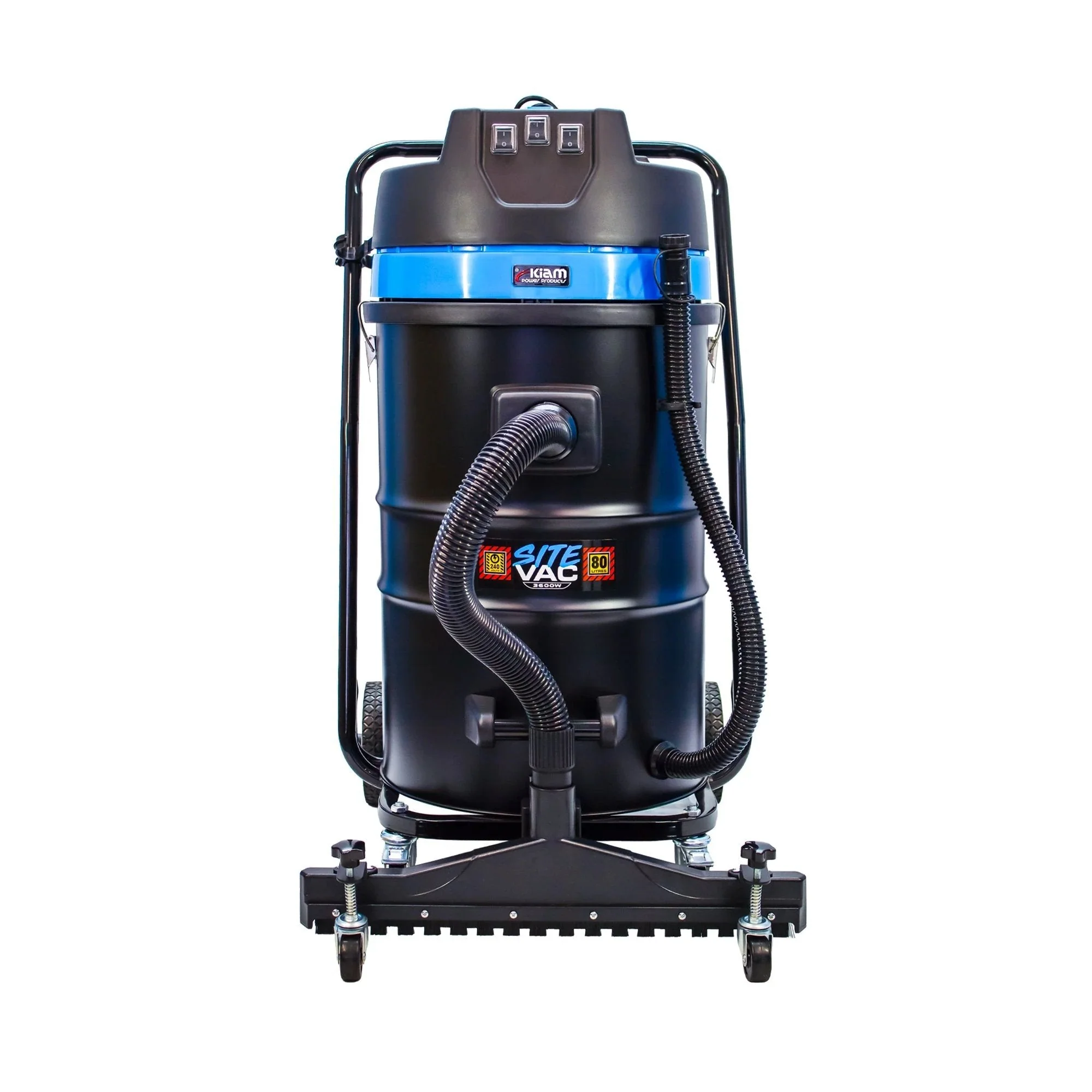 SiteVac KV80-3F – Triple Motor Warehouse Vacuum (3600W) with Front-Mounted Squeegee - Image 2