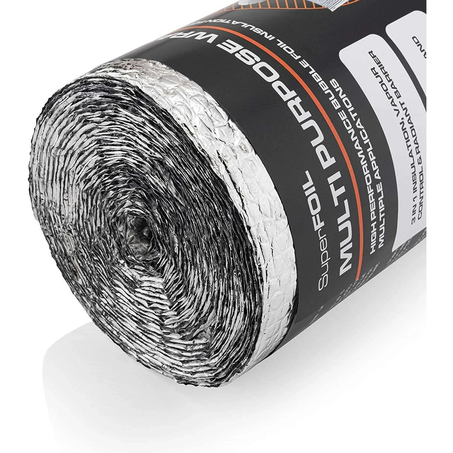 SuperFOIL Multi Purpose Insulation High Performance Reflective Bubble Foil Wrap for Multiple DIY Applications 0.6m x 7.5m - Image 3