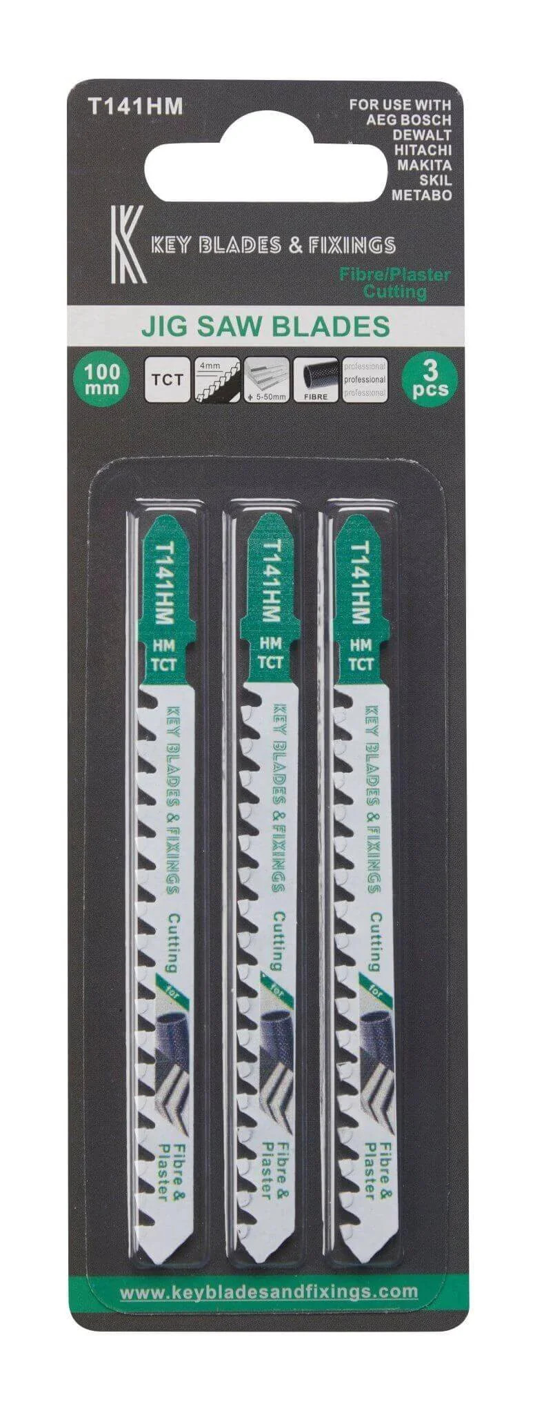 T141HM Carbide Jigsaw Blades 3 Pack - 1222 - Image 2