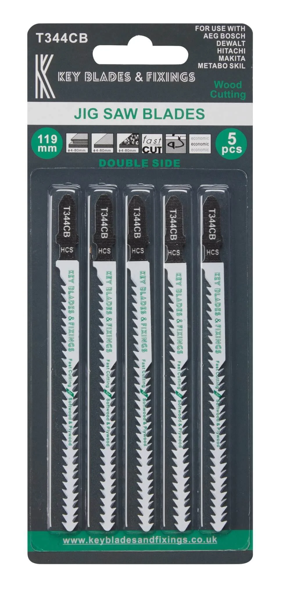 T344CB Double sided Jigsaw Blades - 1211 - Image 2
