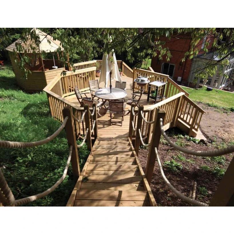 Treated Timber Decking Board 145mm x 27mm Finished Size - Image 5