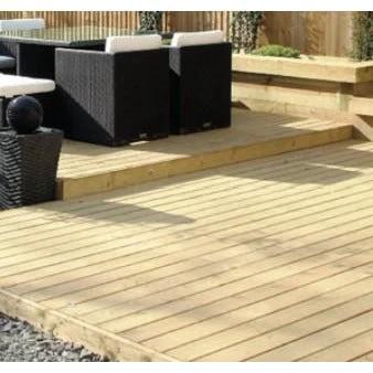 Treated Heavy Duty Timber Decking Board Packs 120mm x 35mm finished size - Image 8