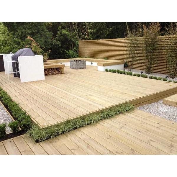 Treated Heavy Duty Timber Decking Board Packs 120mm x 35mm finished size - Image 9