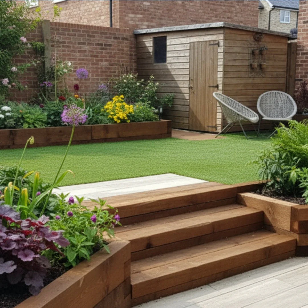 Treated Softwood Railway Sleepers Garden - 100mm x 200mm - Image 8