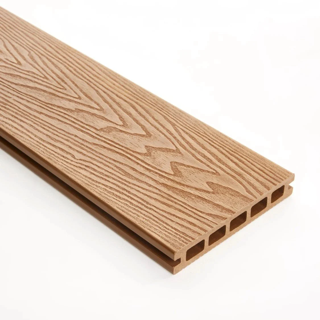 Triton Composite Decking Board – Teak | Affordable Uncapped WPC Deckin